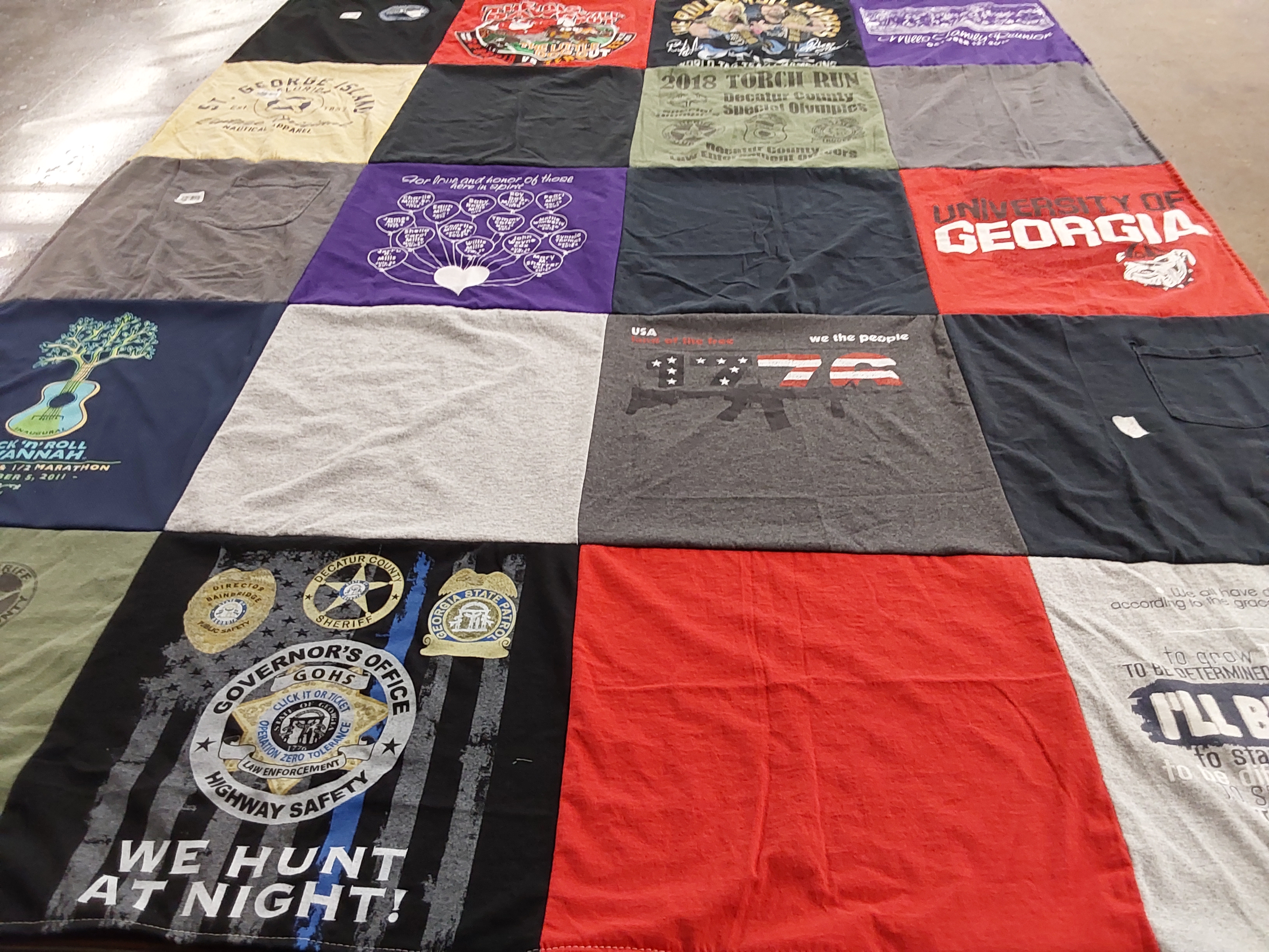 T-shirt quilt from university of georgia by Wendell from GA