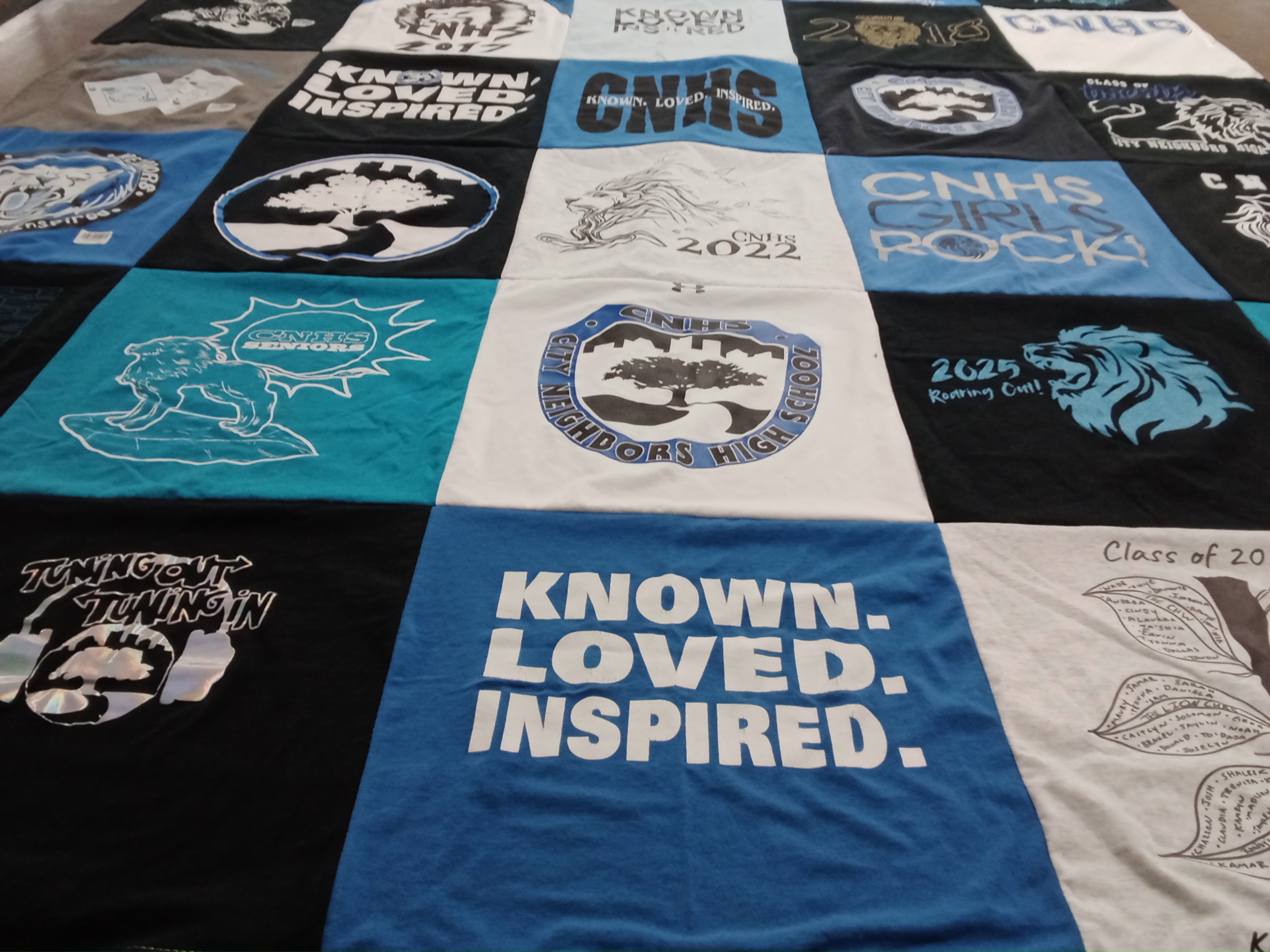 T-shirt quilt from cumberland neighborhood high school by Cheyanne from MD