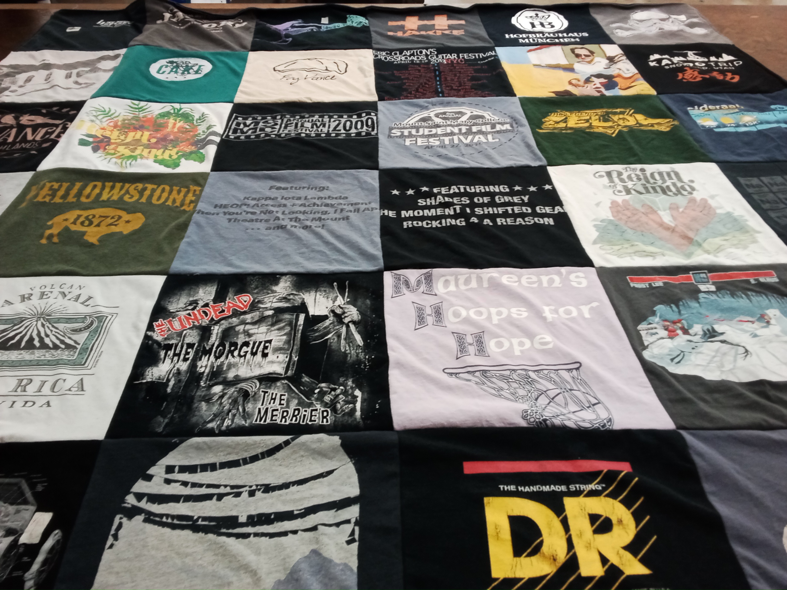 T-shirt quilt featuring none by Andrea from NJ