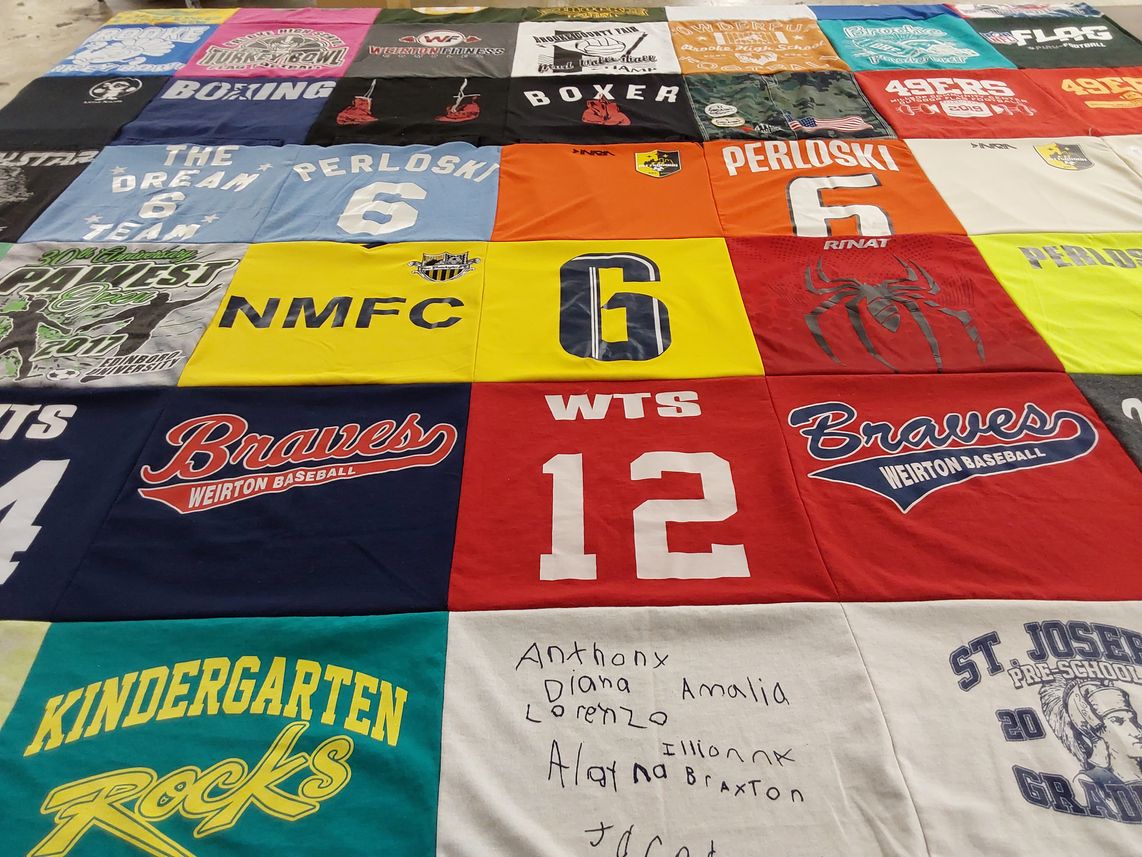 T-shirt quilt featuring braves by Jennifer from WV