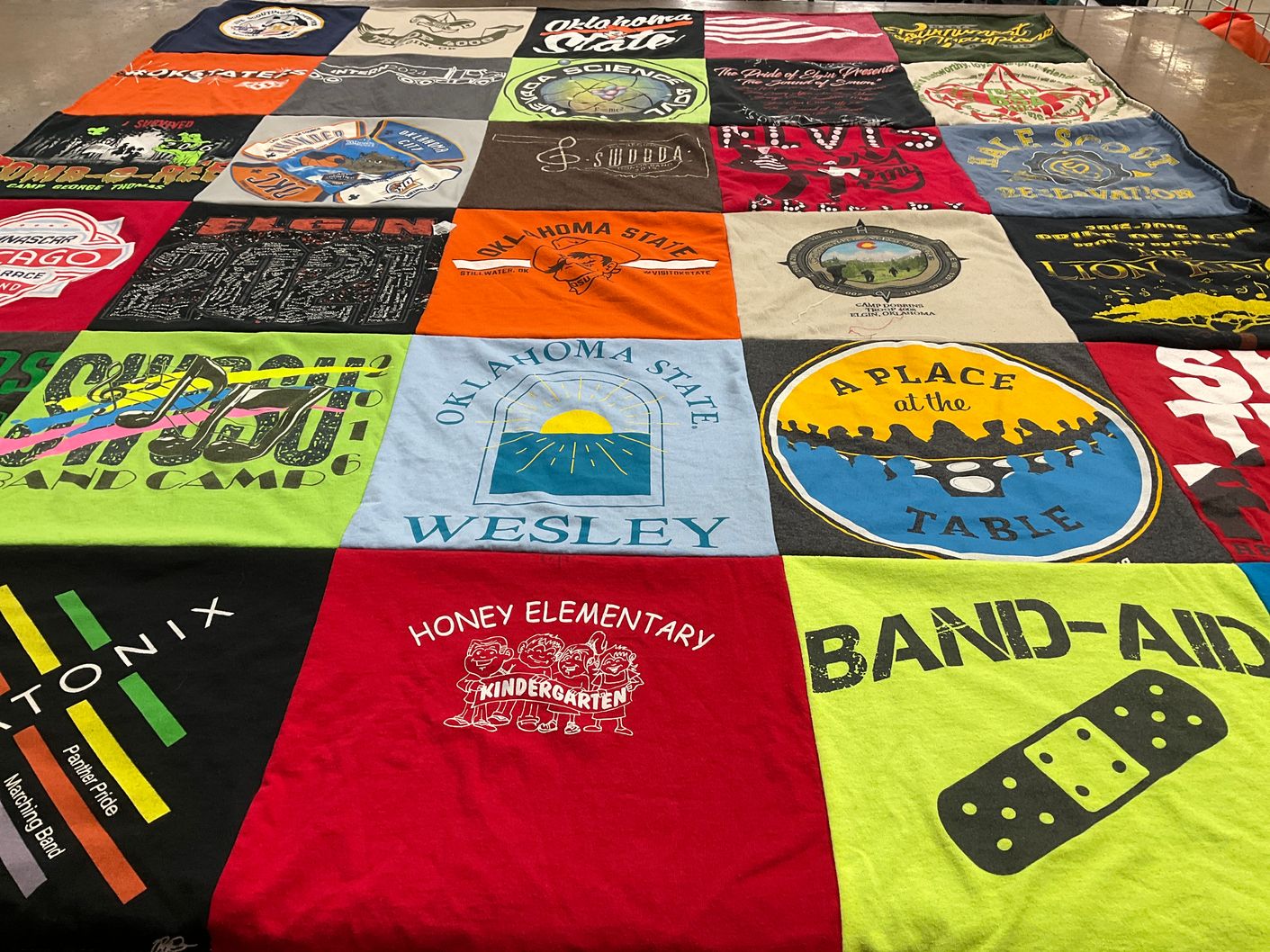 T-shirt quilt from oklahoma state university by DENA from MD