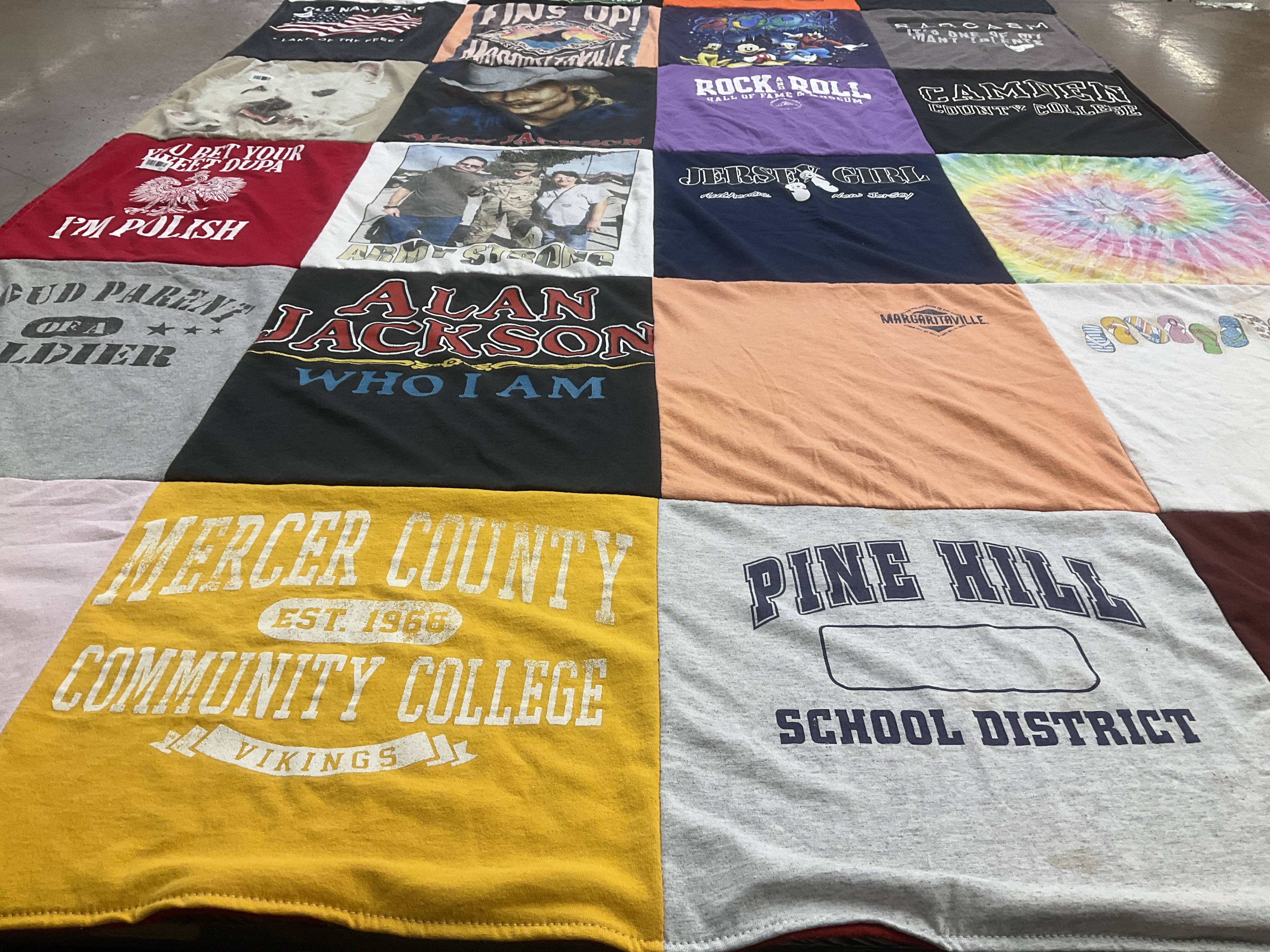 T-shirt quilt featuring vikings by Michele from NJ