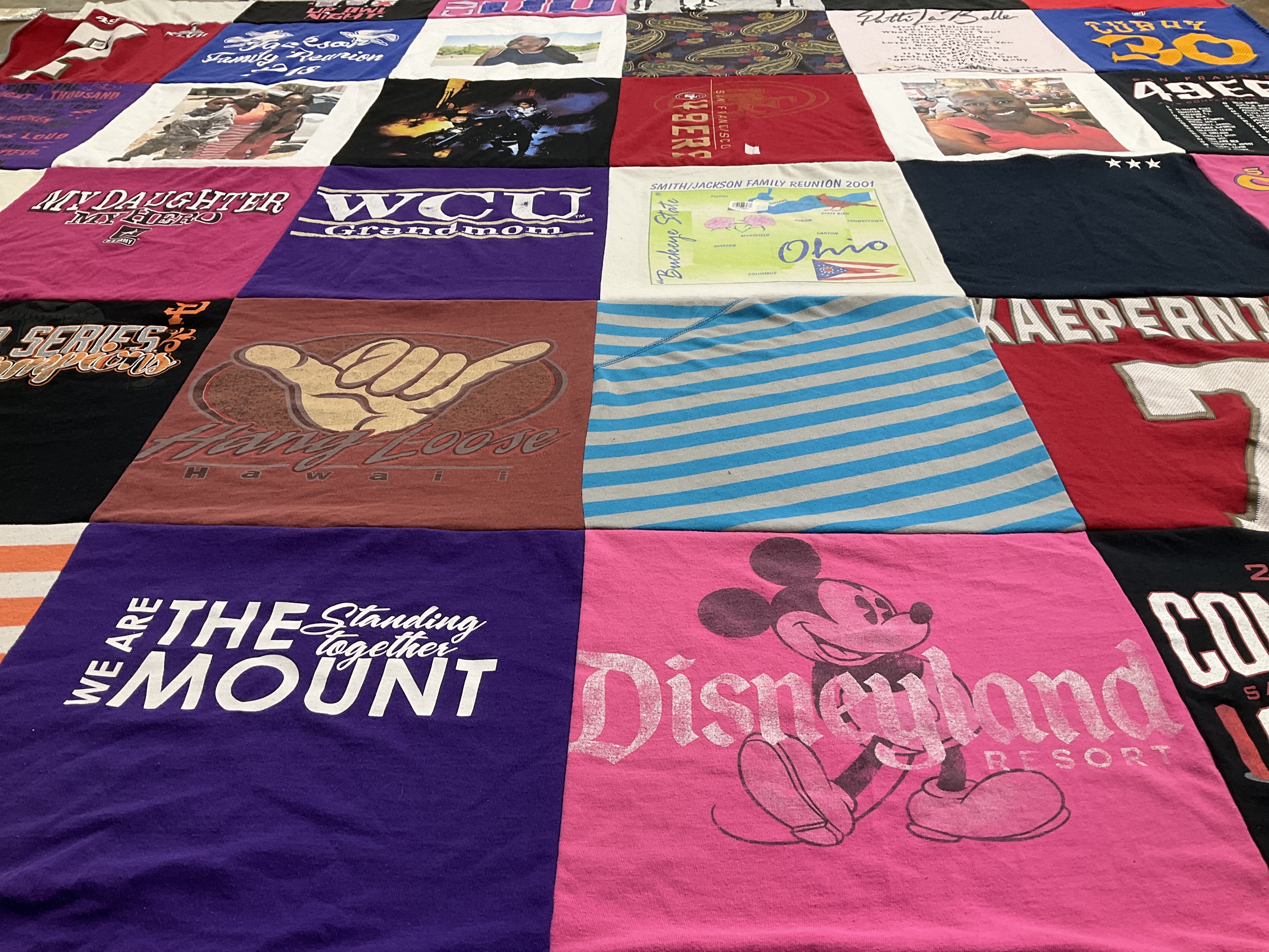 T-shirt quilt featuring 49ers by Janna from CA
