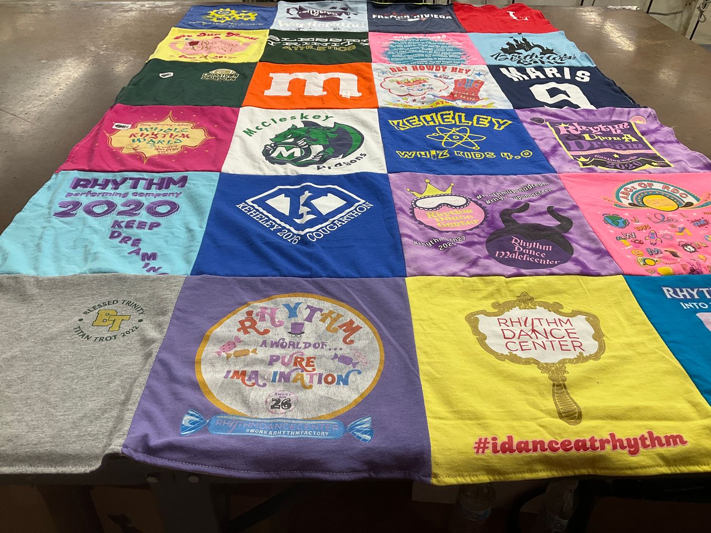 T-shirt quilt from akeeley university by Teil from GA