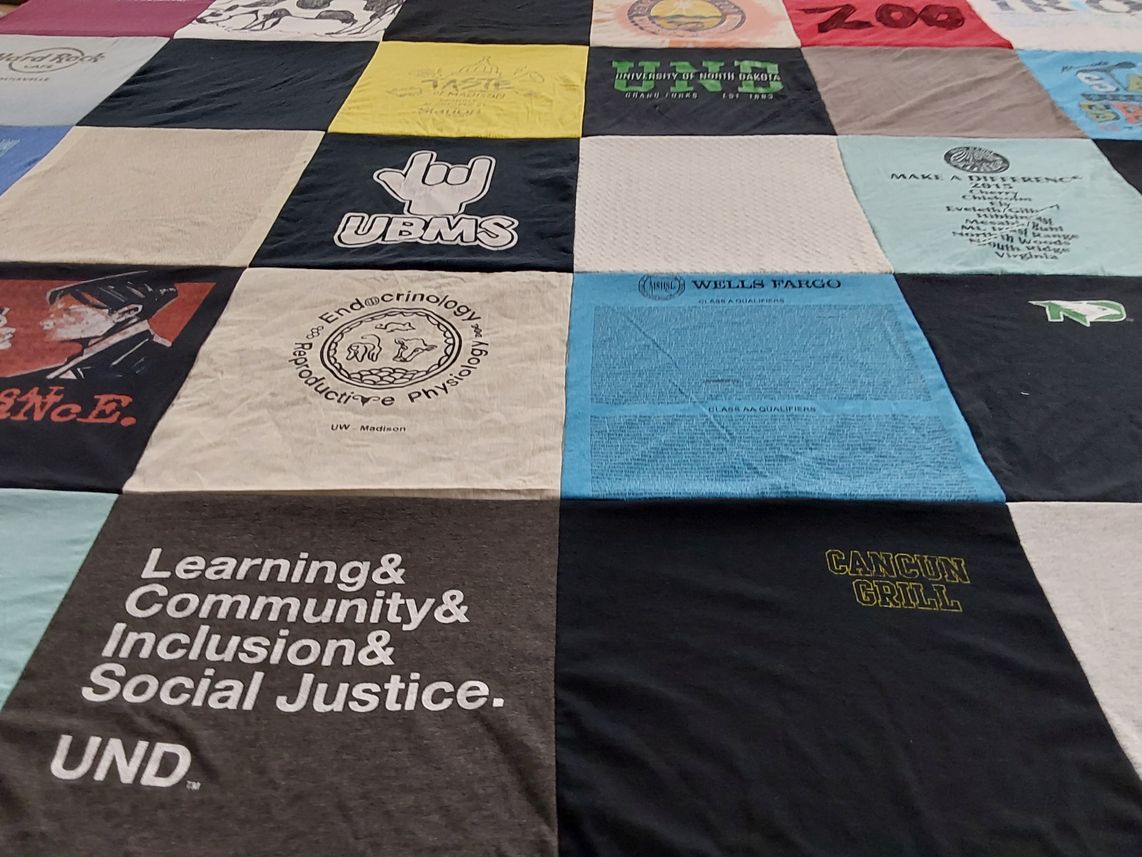 T-shirt quilt featuring und by Autumn from WI