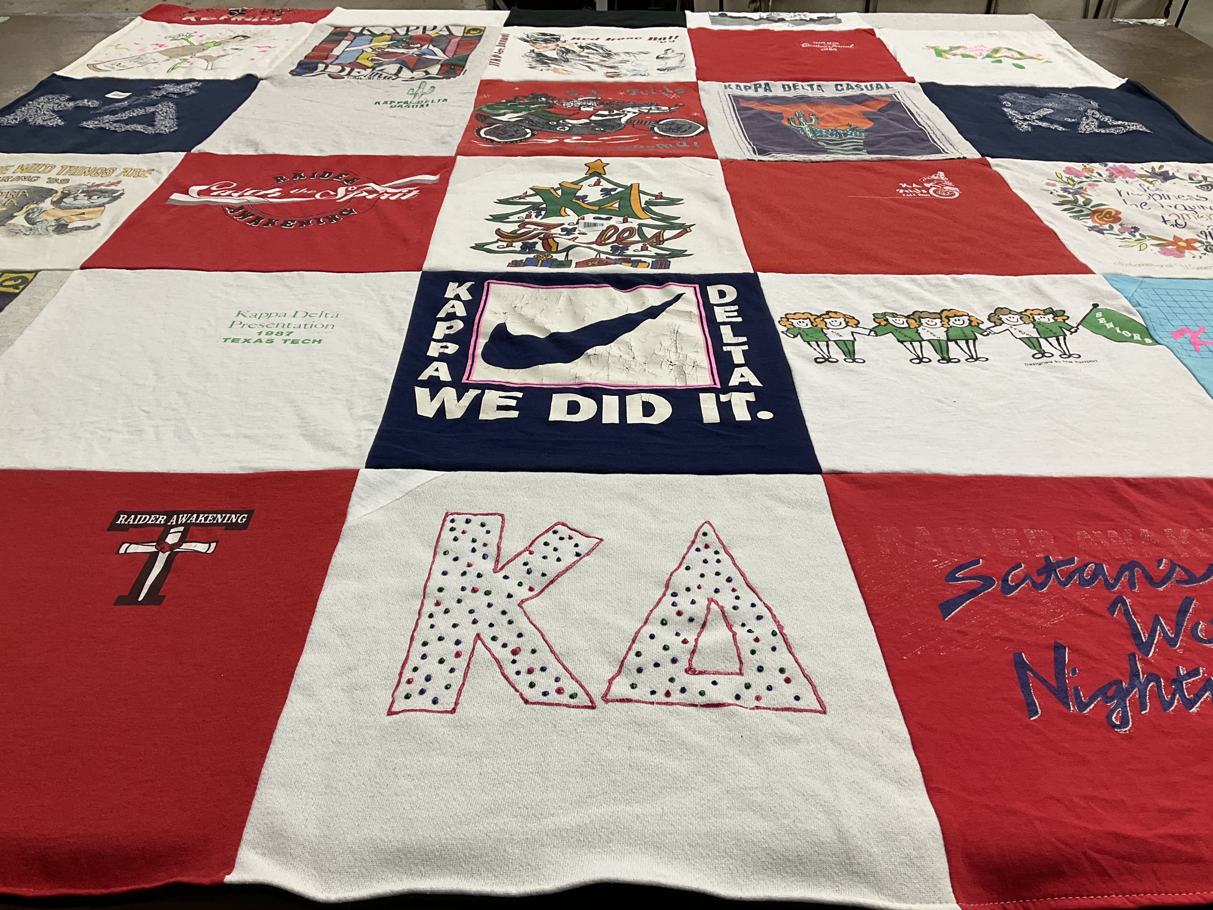 T-shirt quilt from texas tech university by Kimberly from AL
