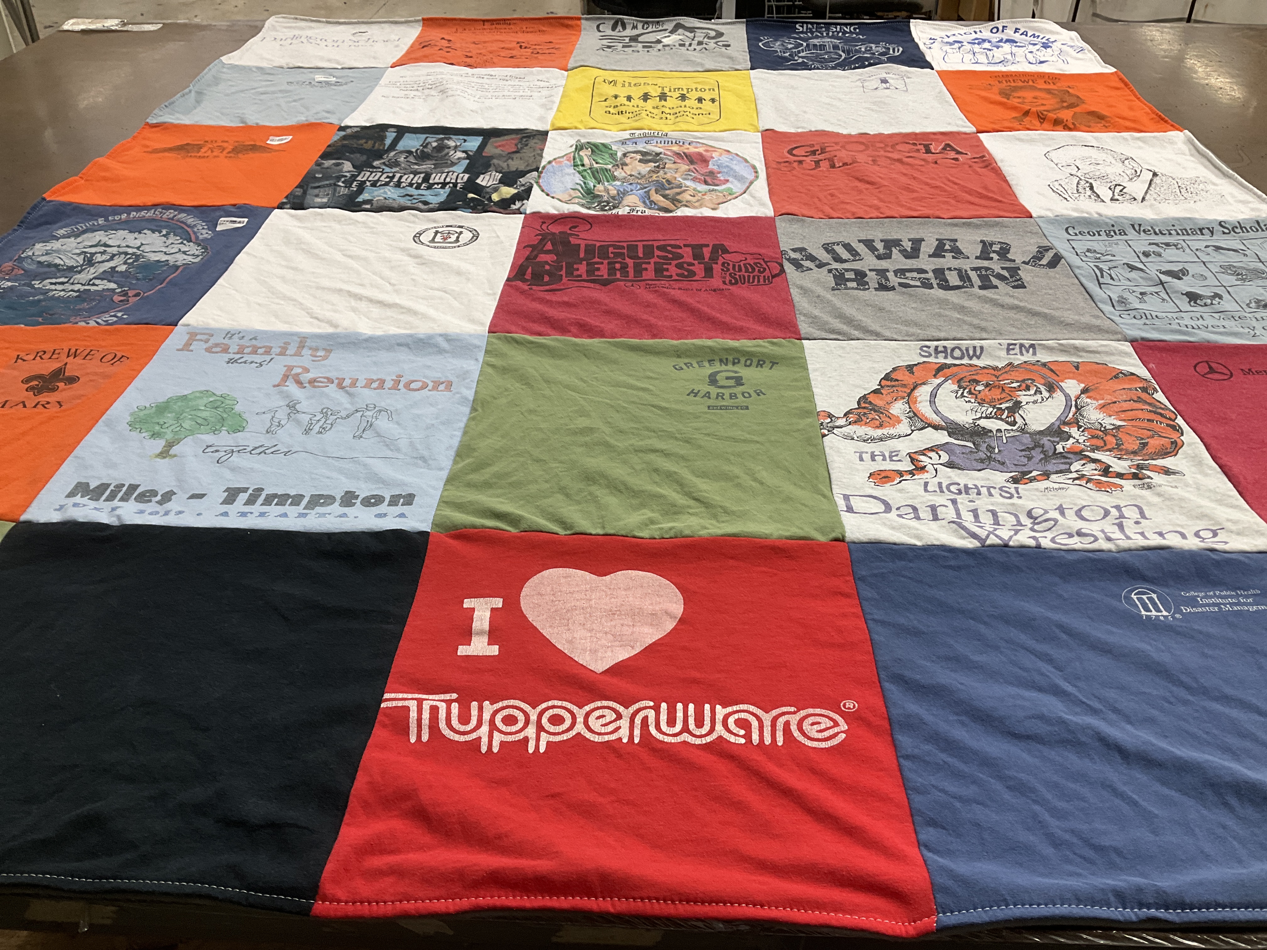 T-shirt quilt featuring darlington wrestling by Tselane from GA