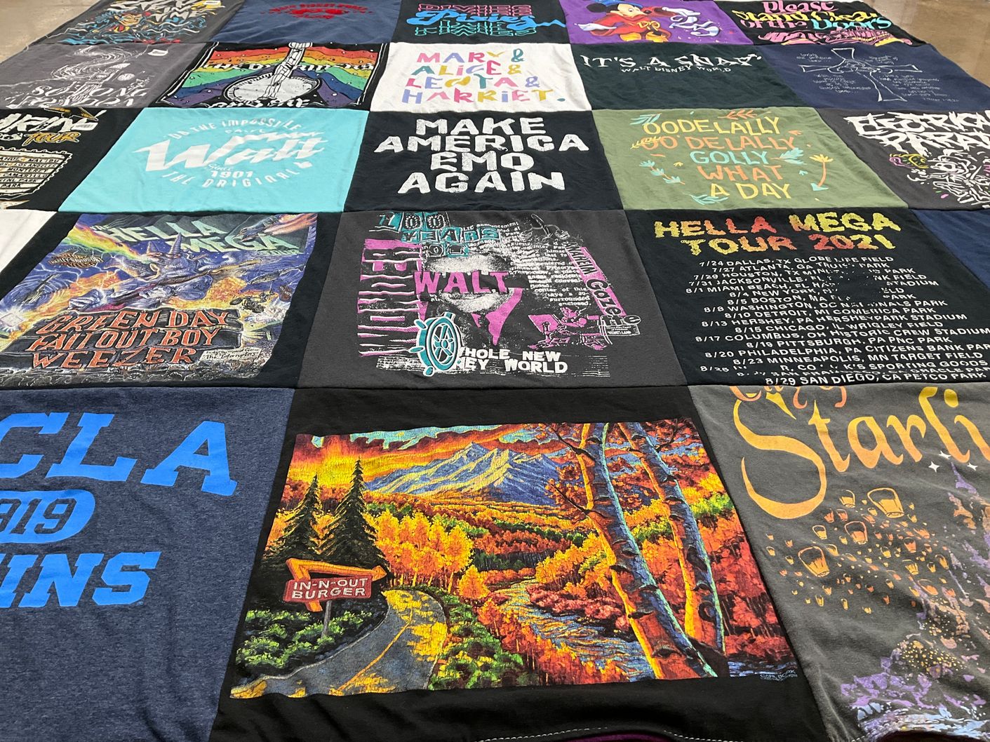 T-shirt quilt from university of california los angeles by Theresa from OH