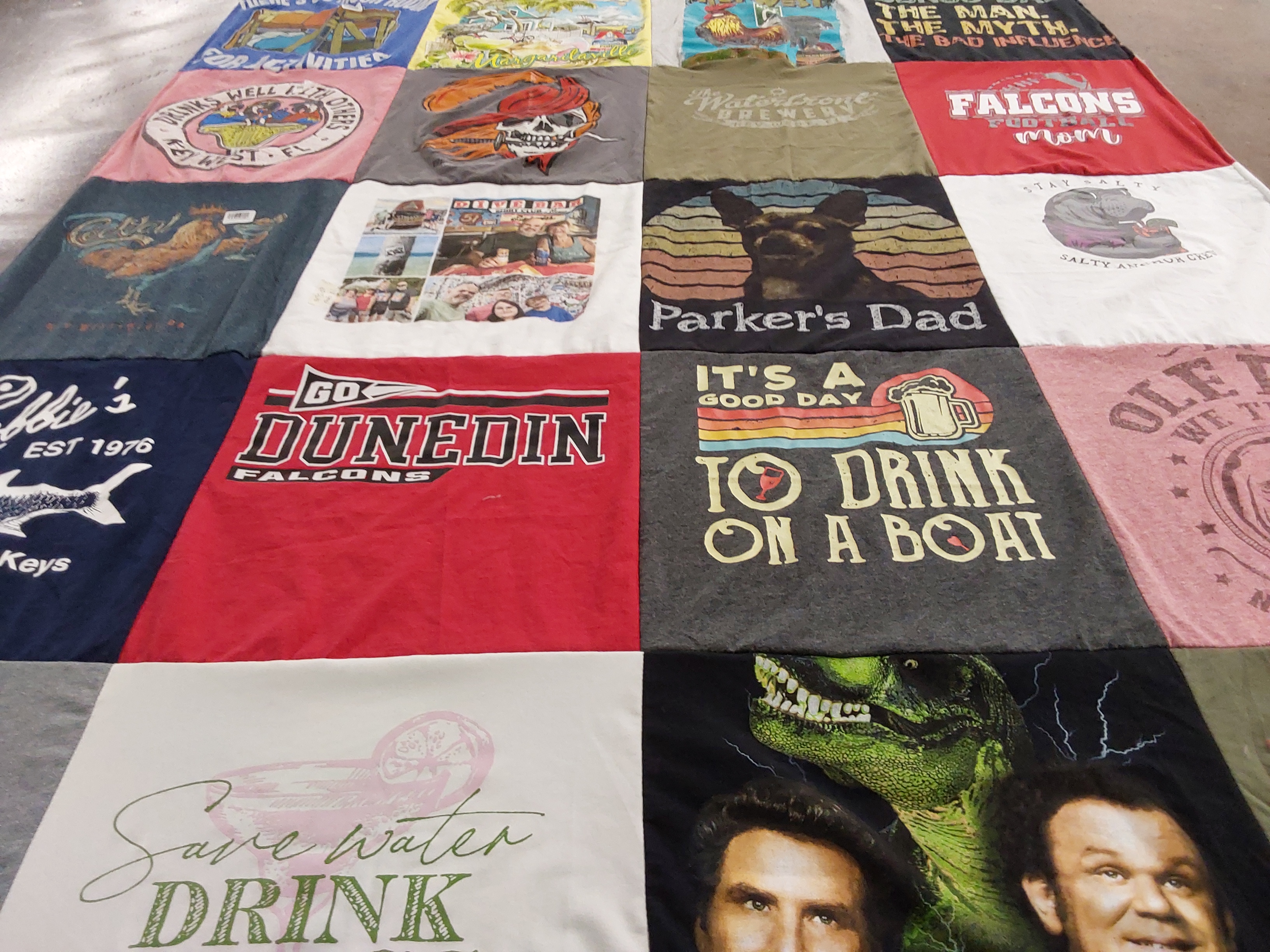 T-shirt quilt from dunedin high school by Danielle from FL