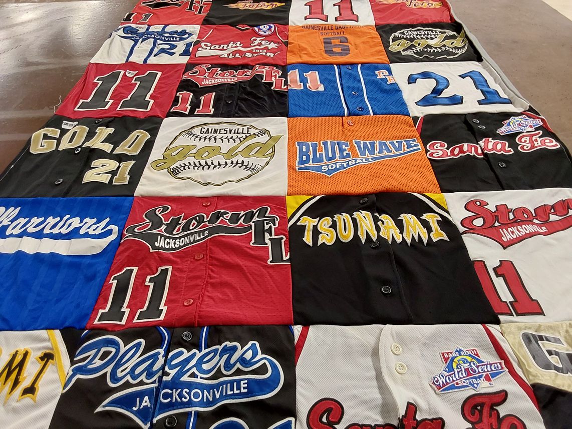 T-shirt quilt featuring storm jacksonville, warriors by Jaime from NC