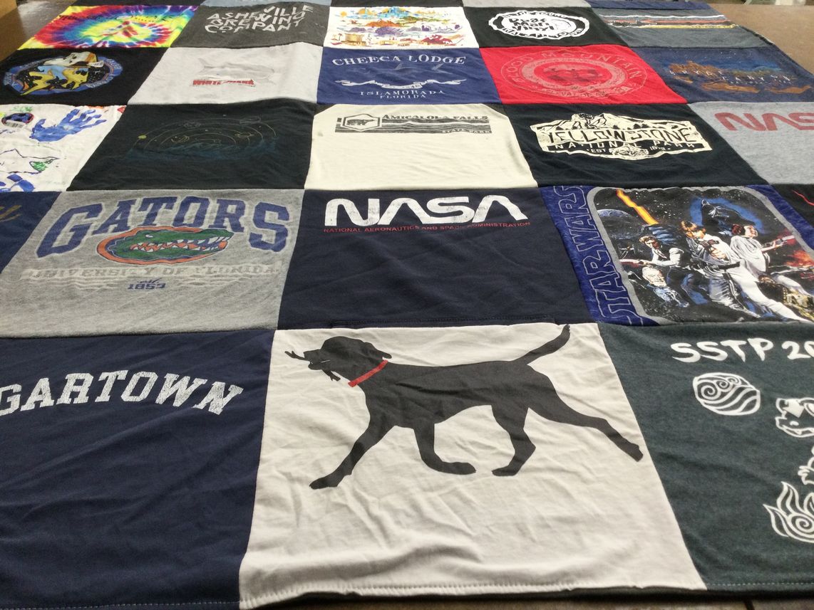 T-shirt quilt from university of florida by Bianca from FL