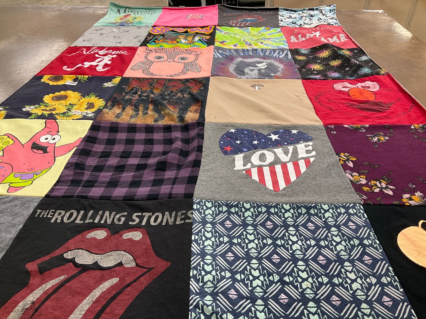 T-shirt quilt from university of alabama by Katherine from AL