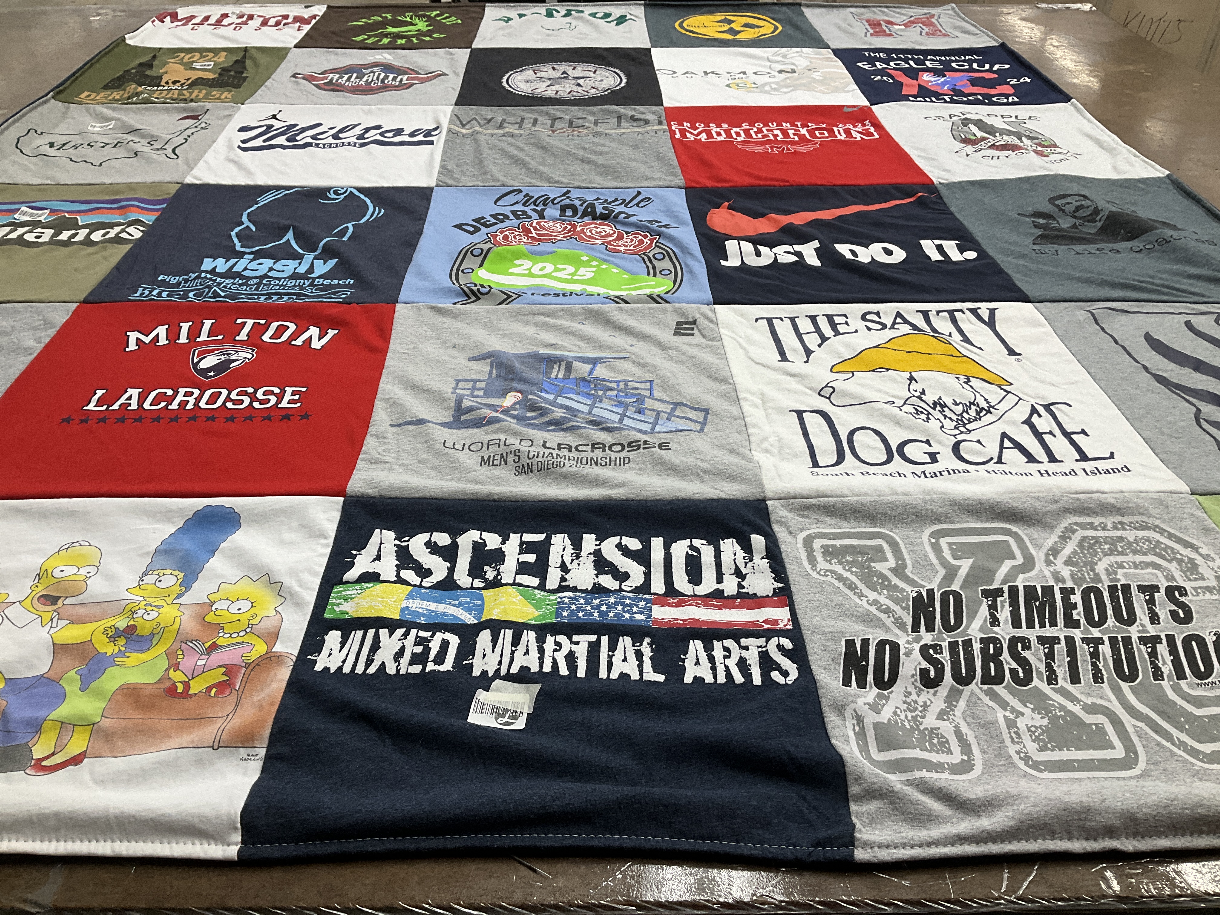 T-shirt quilt from milton lacrosse by Rachel from GA