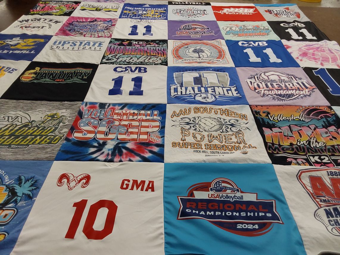 T-shirt quilt from northern state university by Laurie from SC