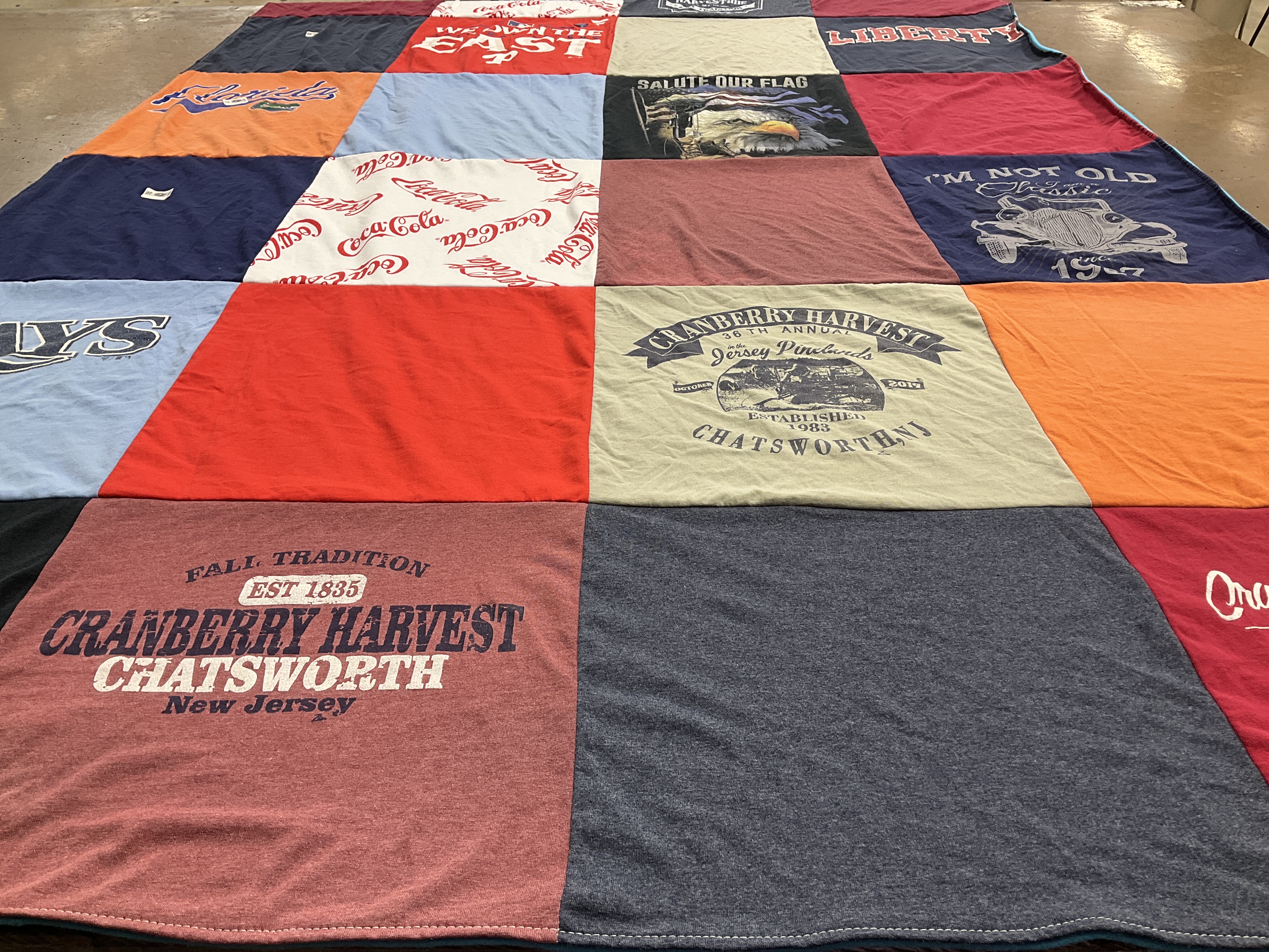 T-shirt quilt featuring tampa bay rays by Phyllis from FL