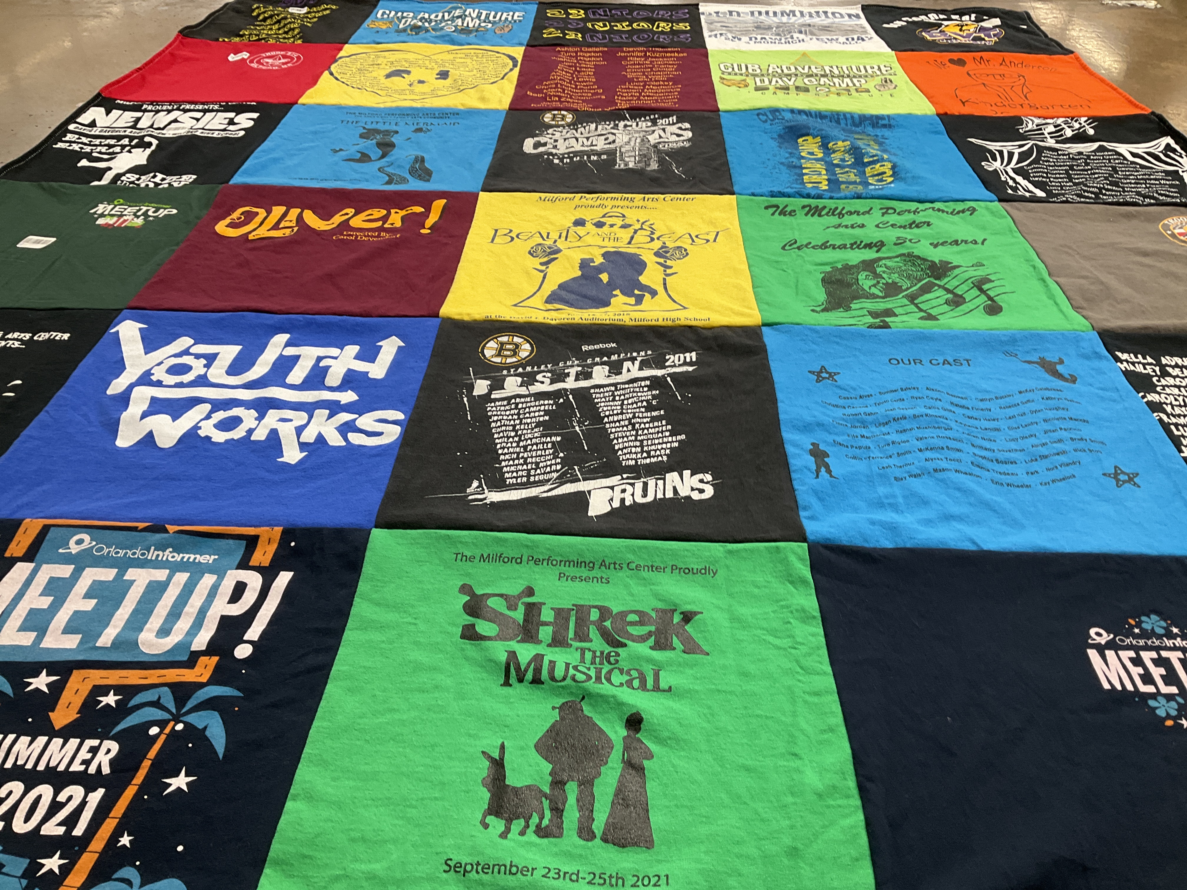 T-shirt quilt featuring bruin by Deborah from MA