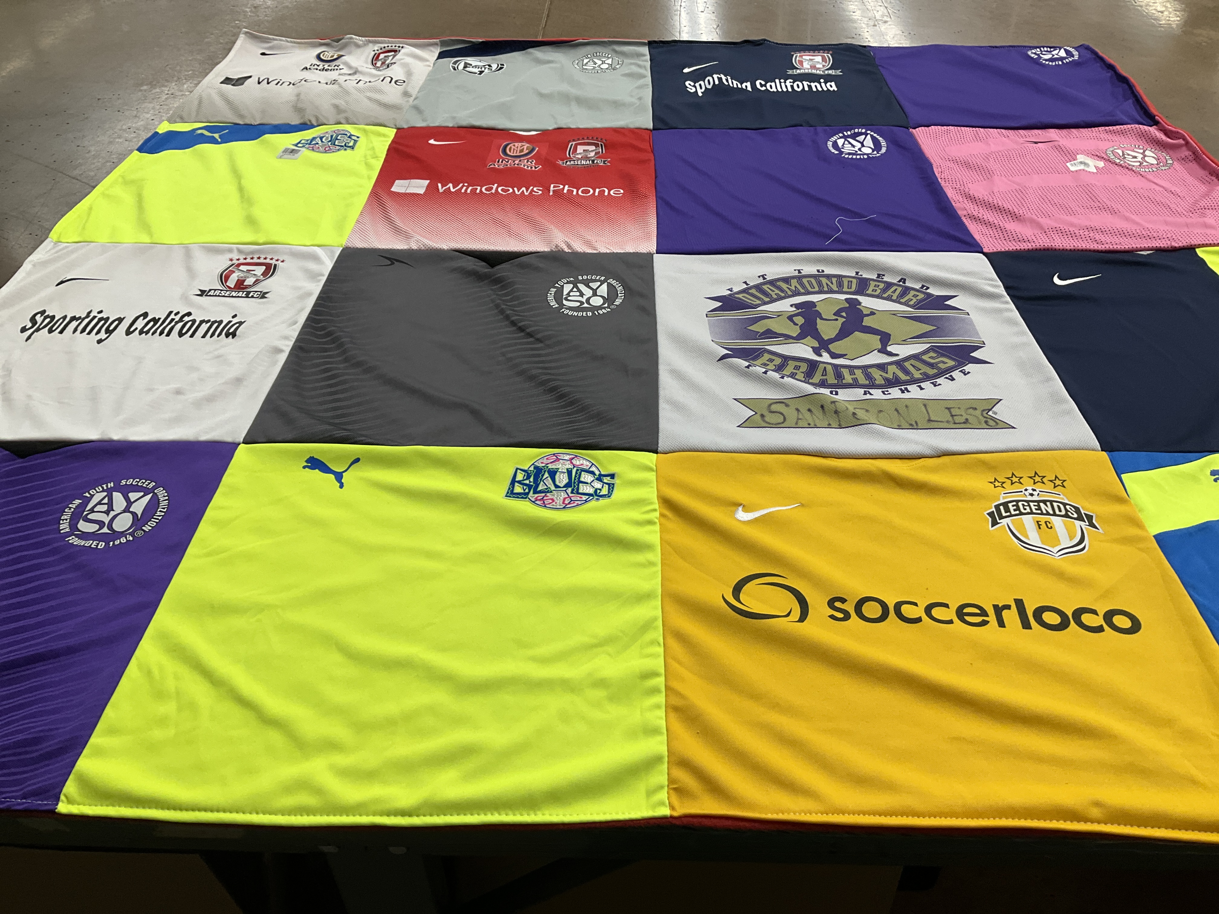 T-shirt quilt featuring legends fc by Alejandra from CA