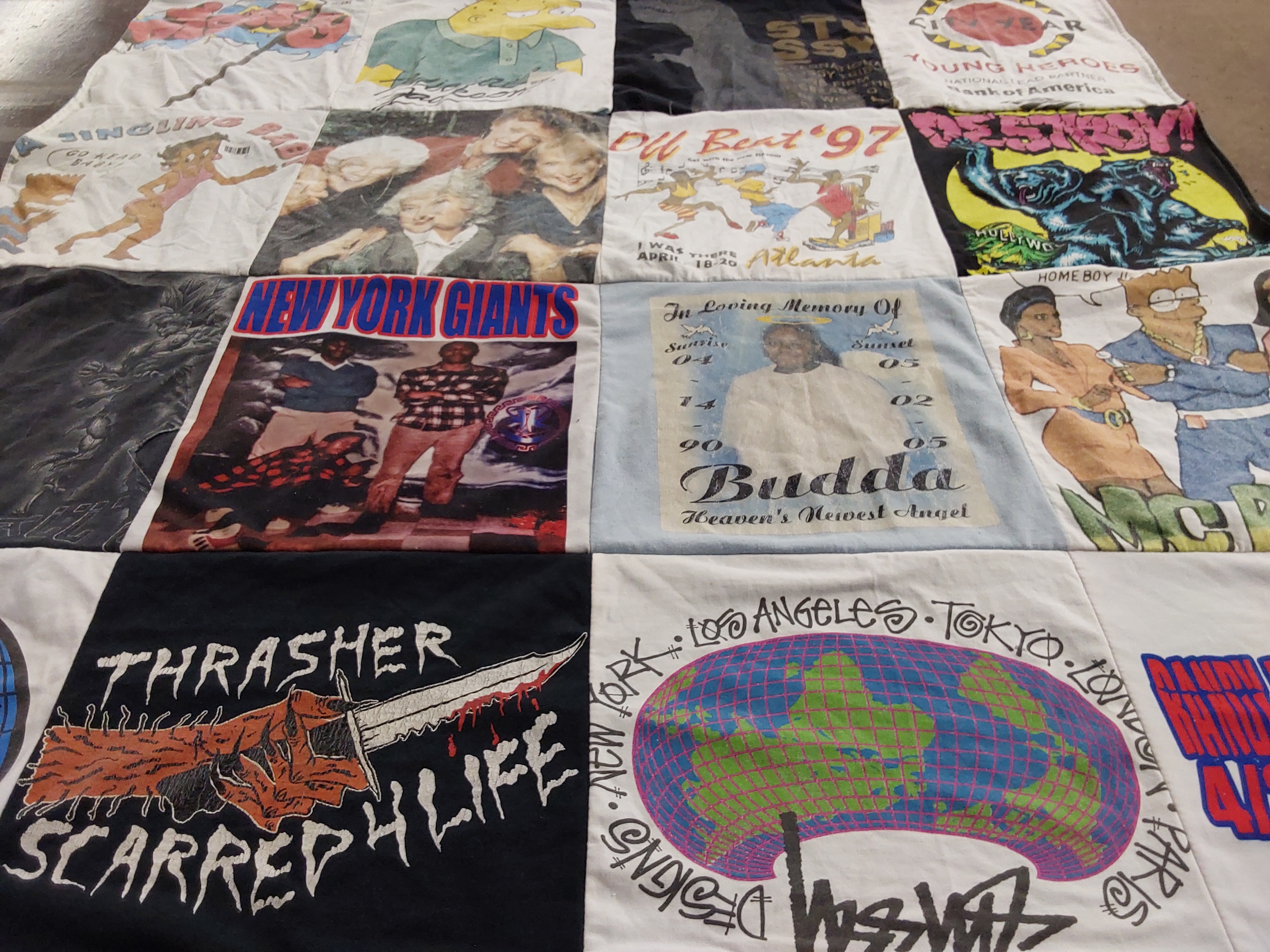 T-shirt quilt featuring new york giants by Keli from PA