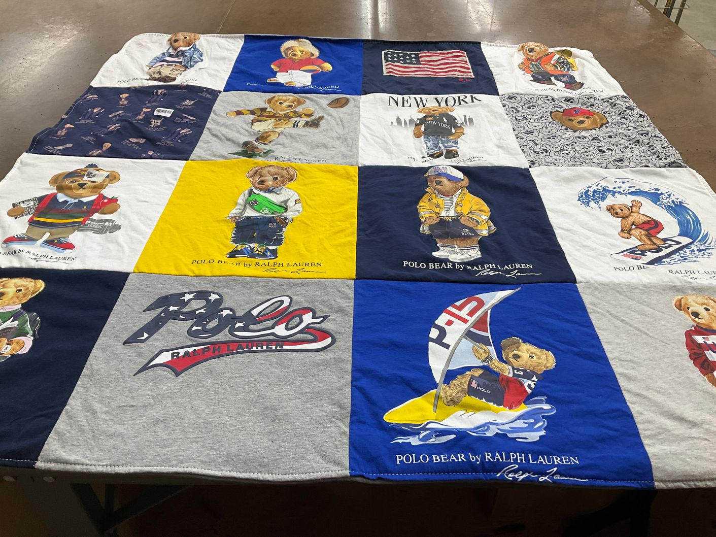 T-shirt quilt with fashion, sports themes by Matthew from FL