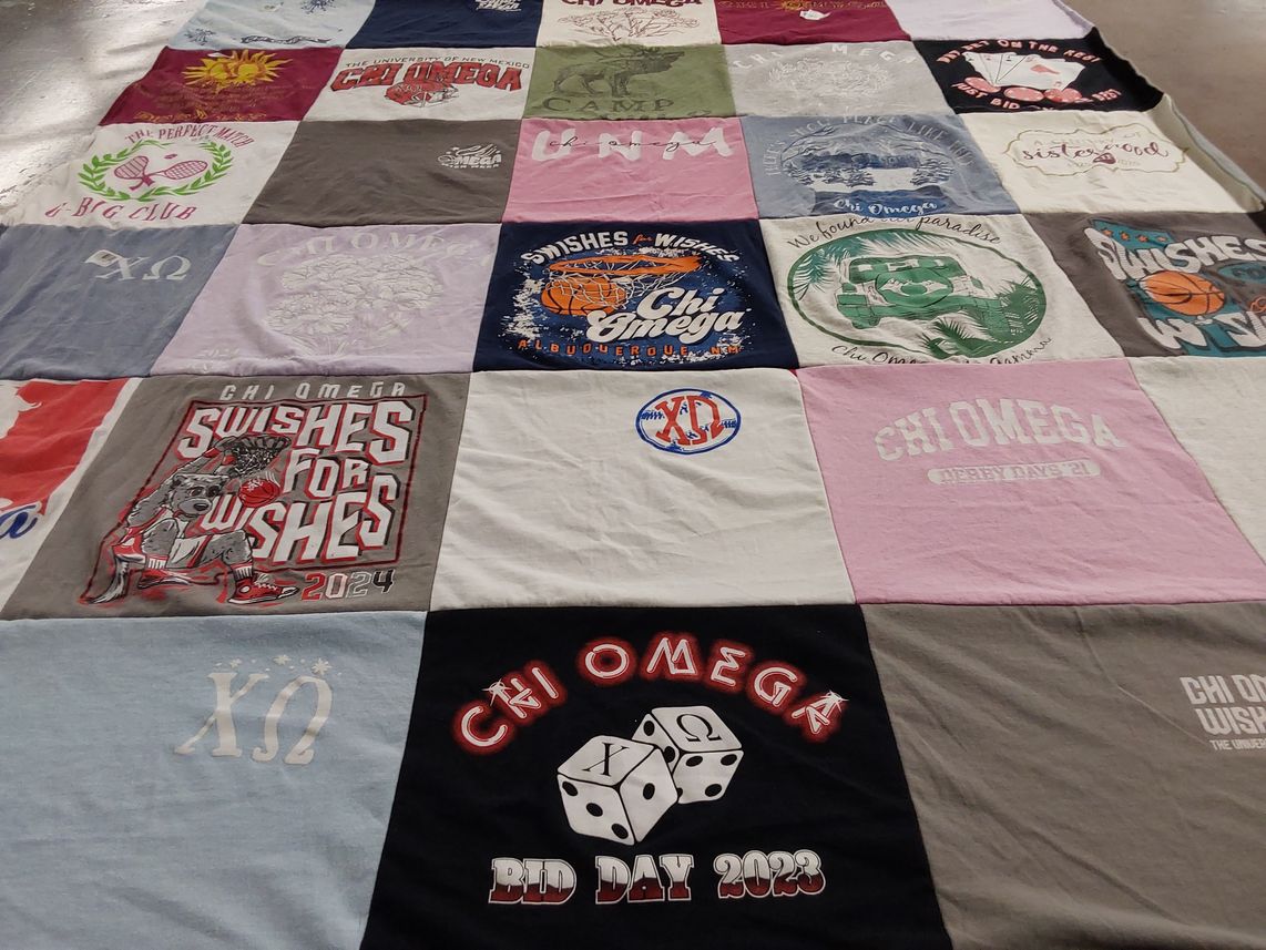 T-shirt quilt from university of new mexico by adriana from NM