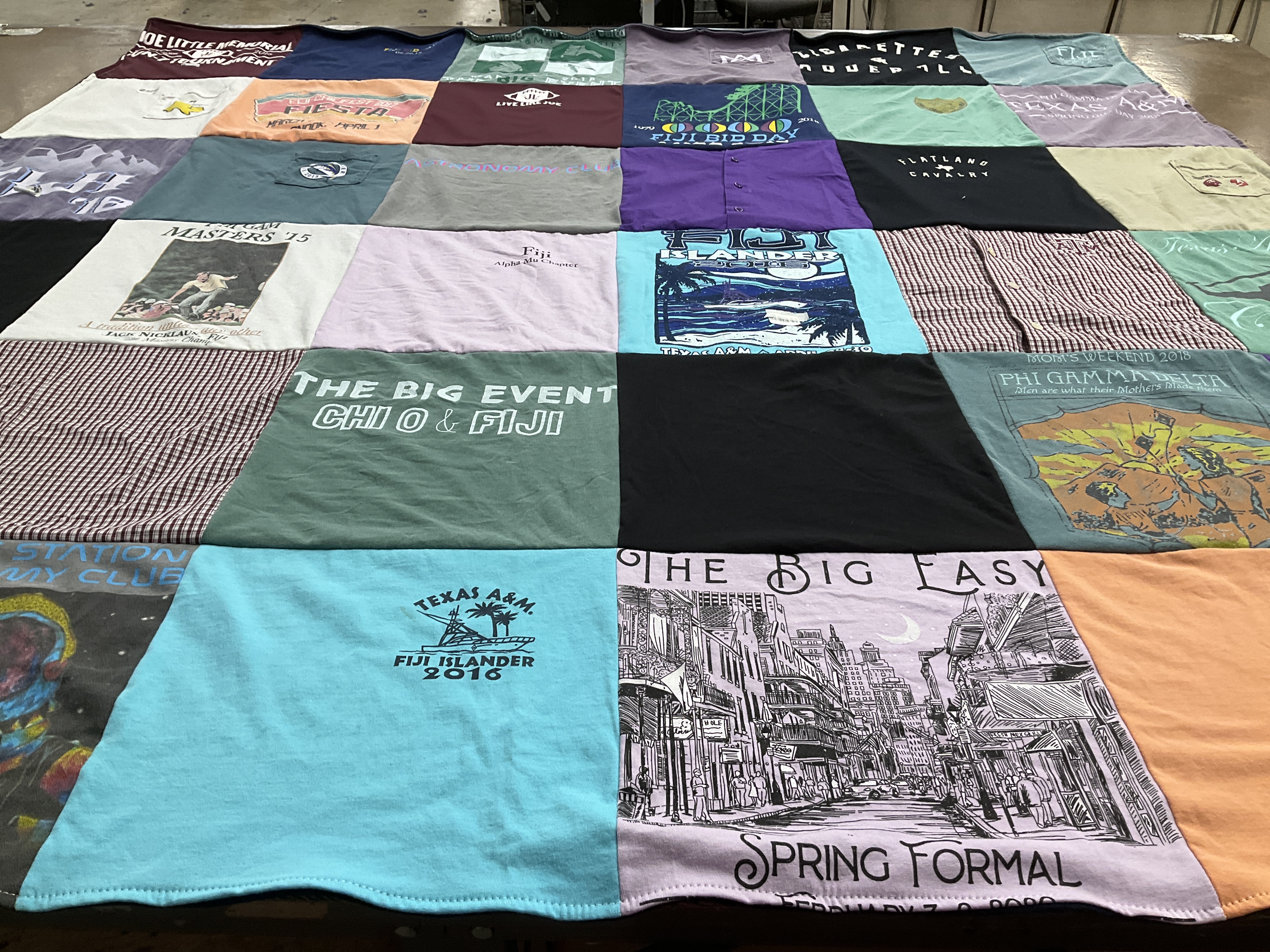 T-shirt quilt from texas a&m university by Lizette from TX