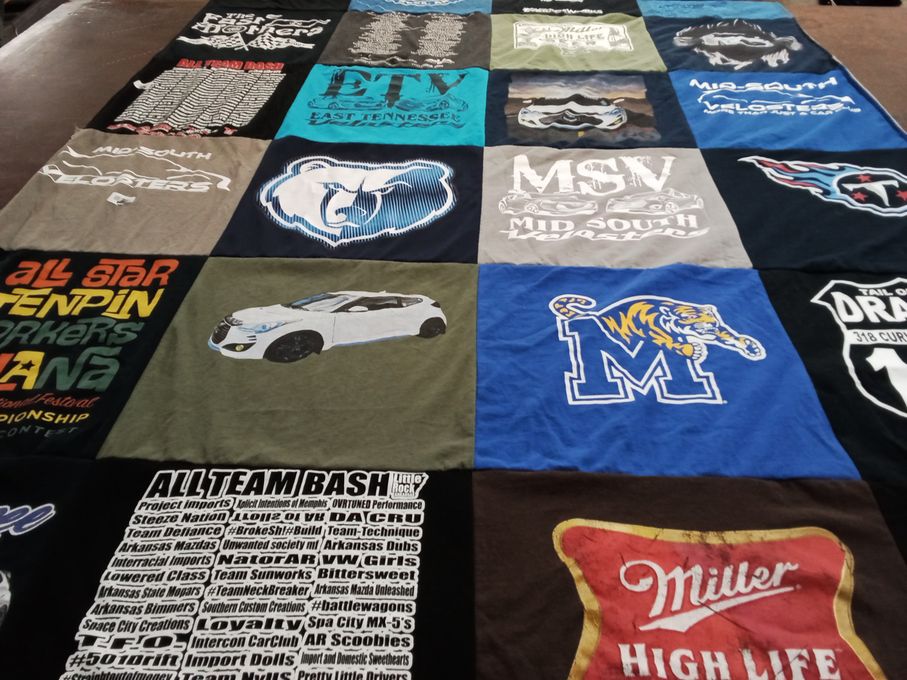 T-shirt quilt featuring memphis tigers by mark from TN
