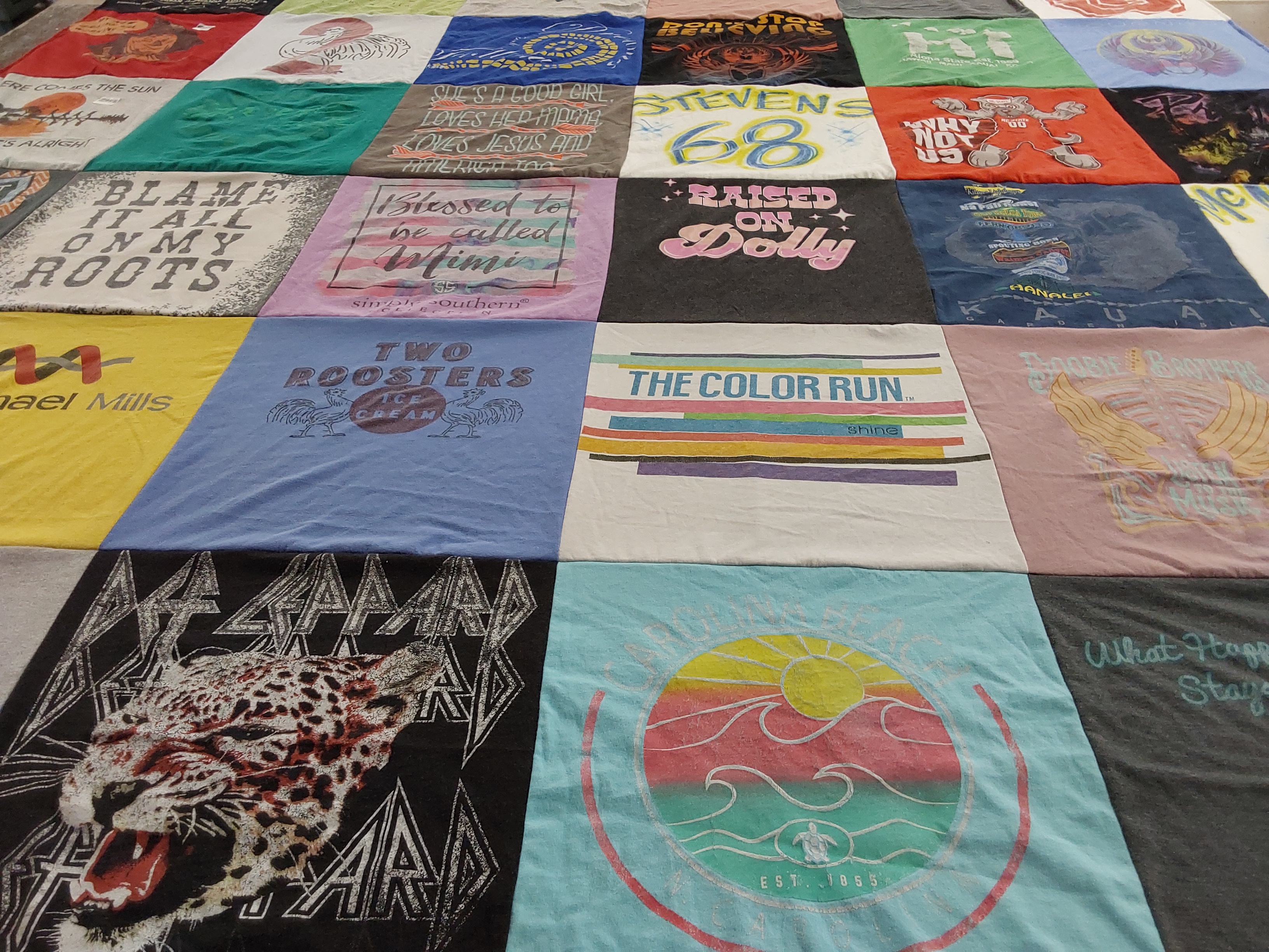 T-shirt quilt from stevens college by Cindy from NC