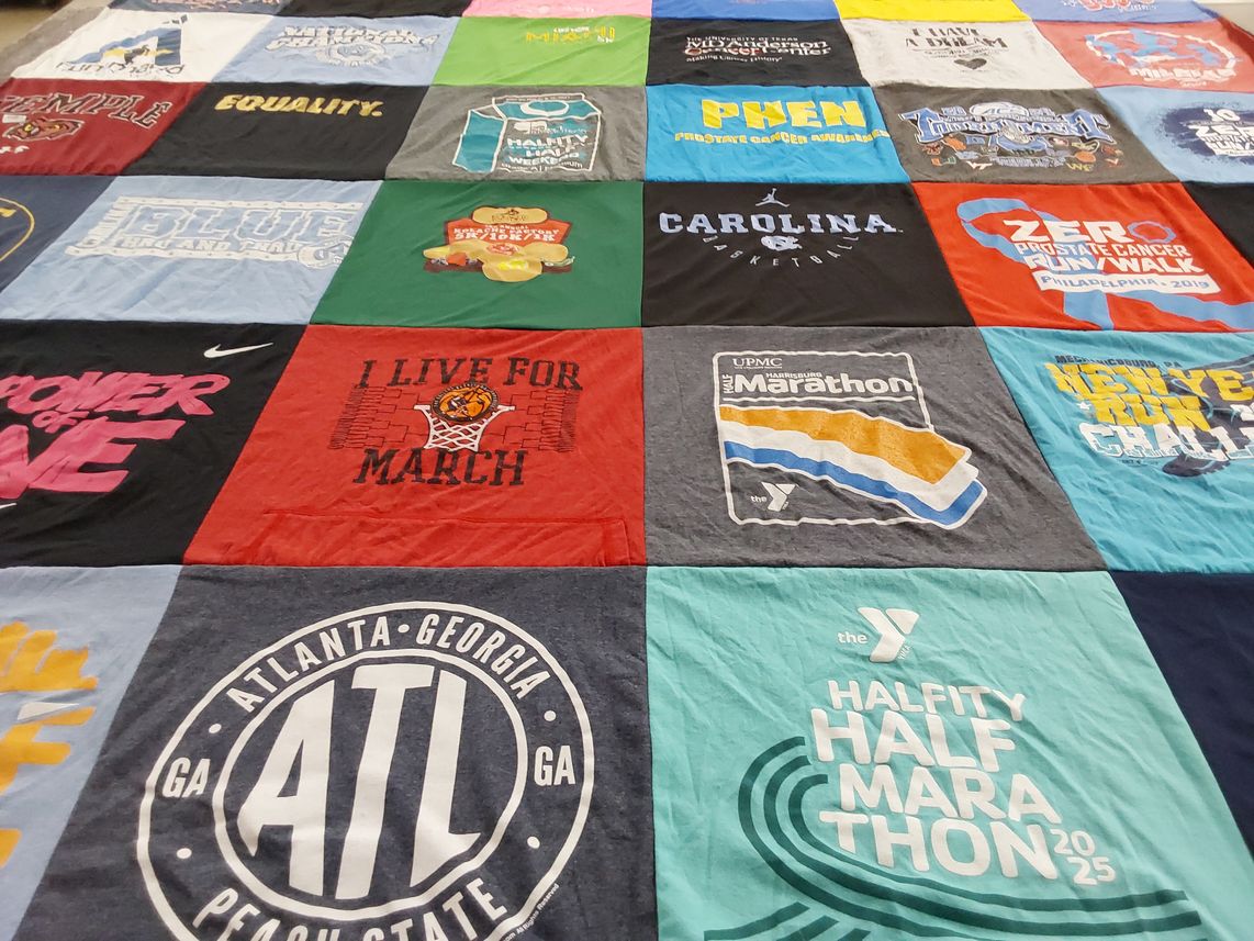 T-shirt quilt featuring unc basketball by Brian from PA