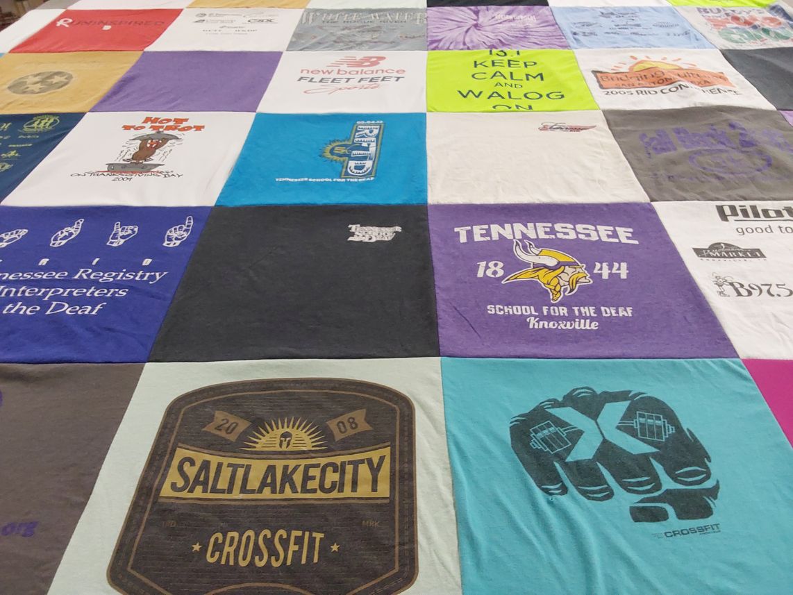 T-shirt quilt featuring vikings by Brenda from TN
