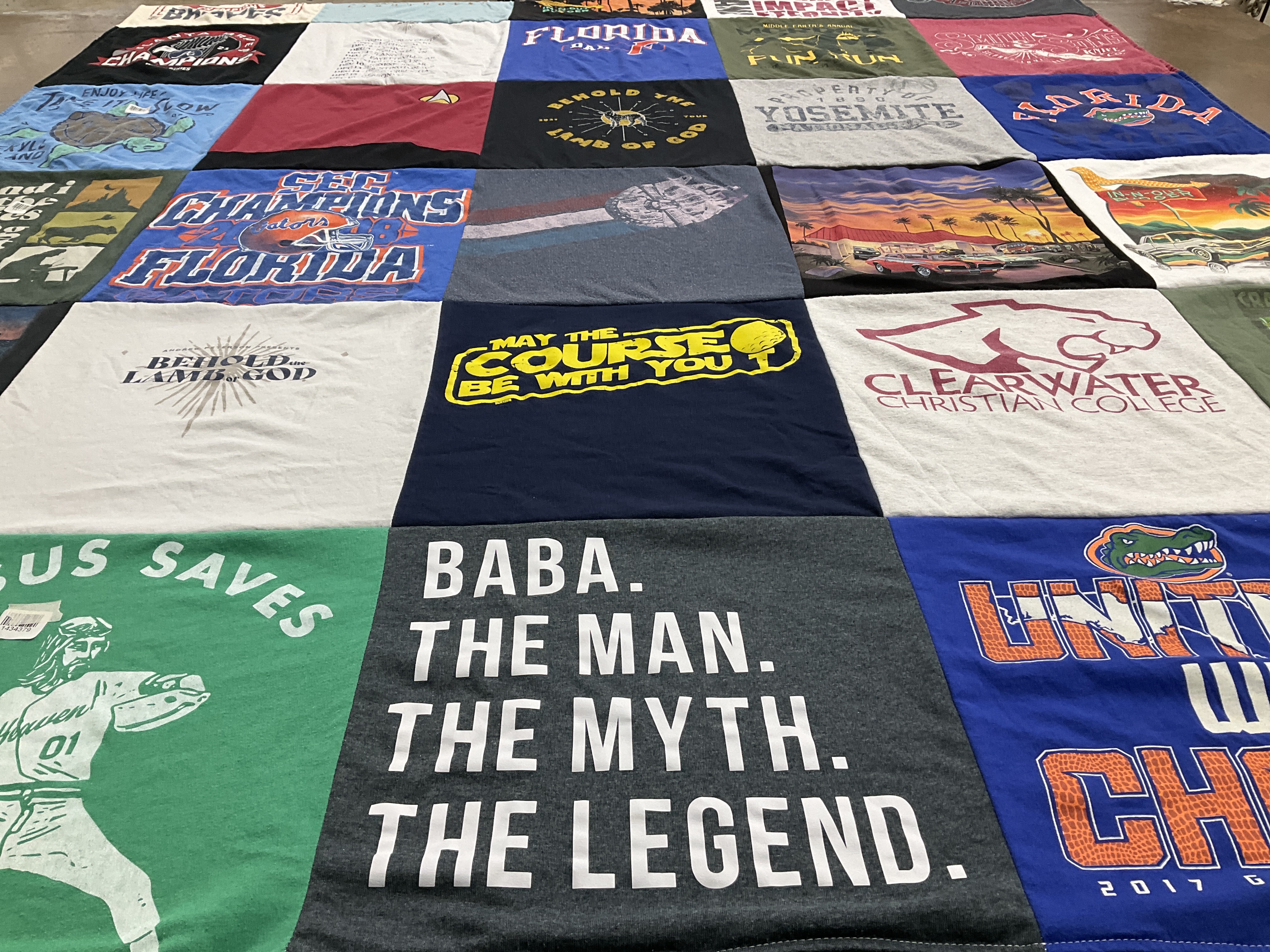 T-shirt quilt featuring university of florida by Vicki from FL