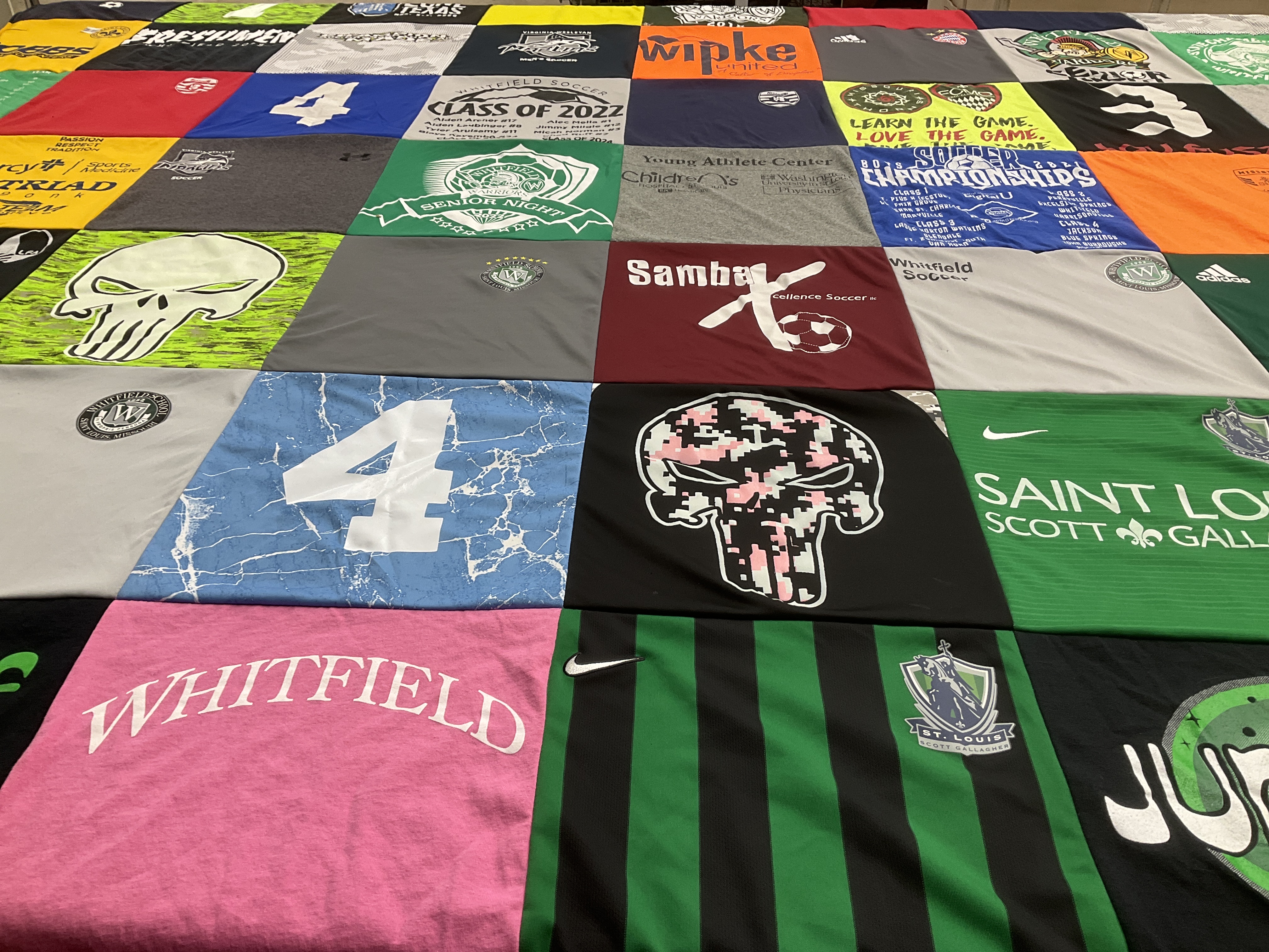 T-shirt quilt featuring scott gallagher, st. louis scott gallagher by Erin from MO