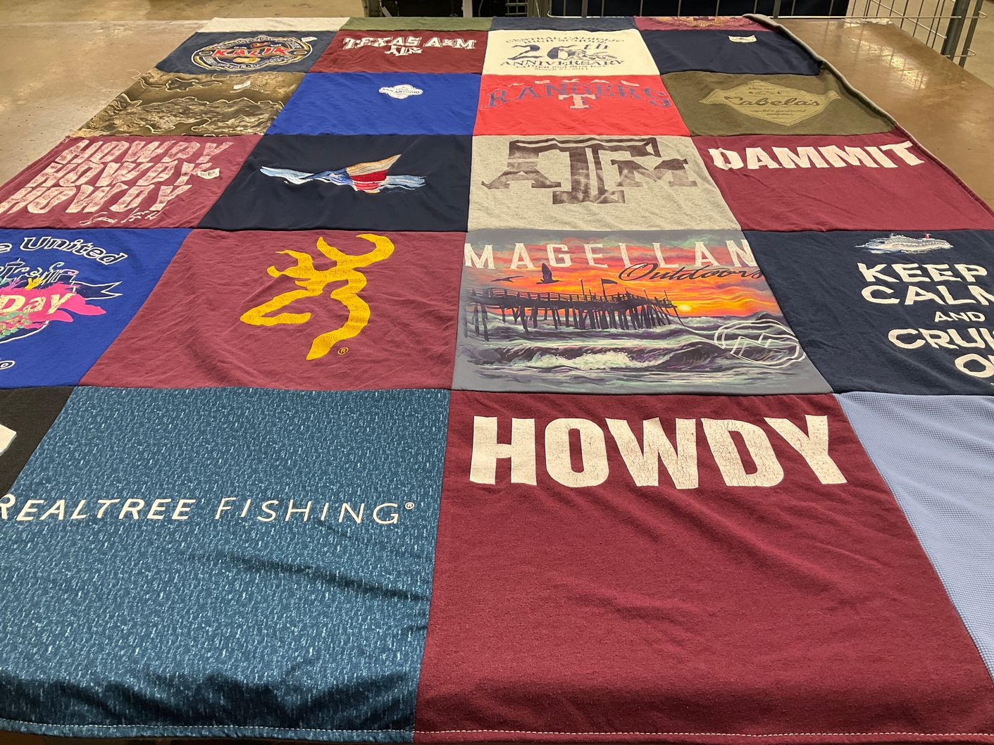 T-shirt quilt from texas a&m university by BM from TX