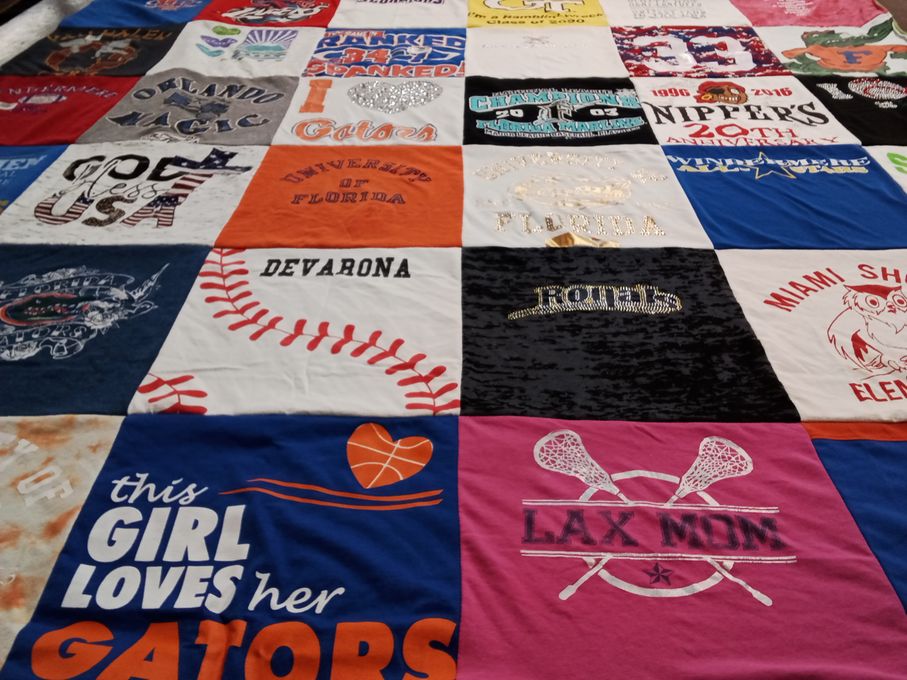 T-shirt quilt featuring orlando magic by Pamela from FL