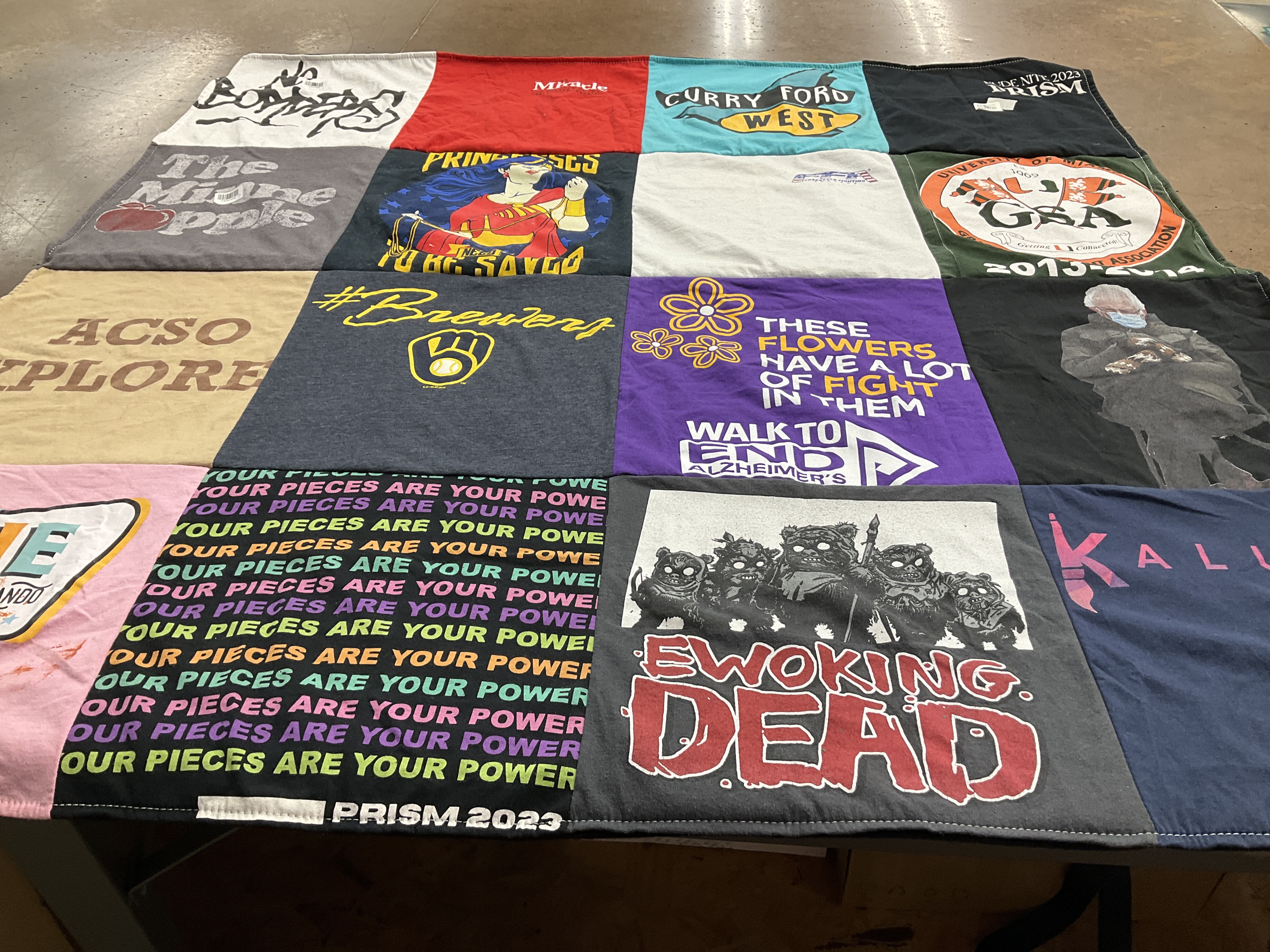 T-shirt quilt from university of central florida by Sarah from FL