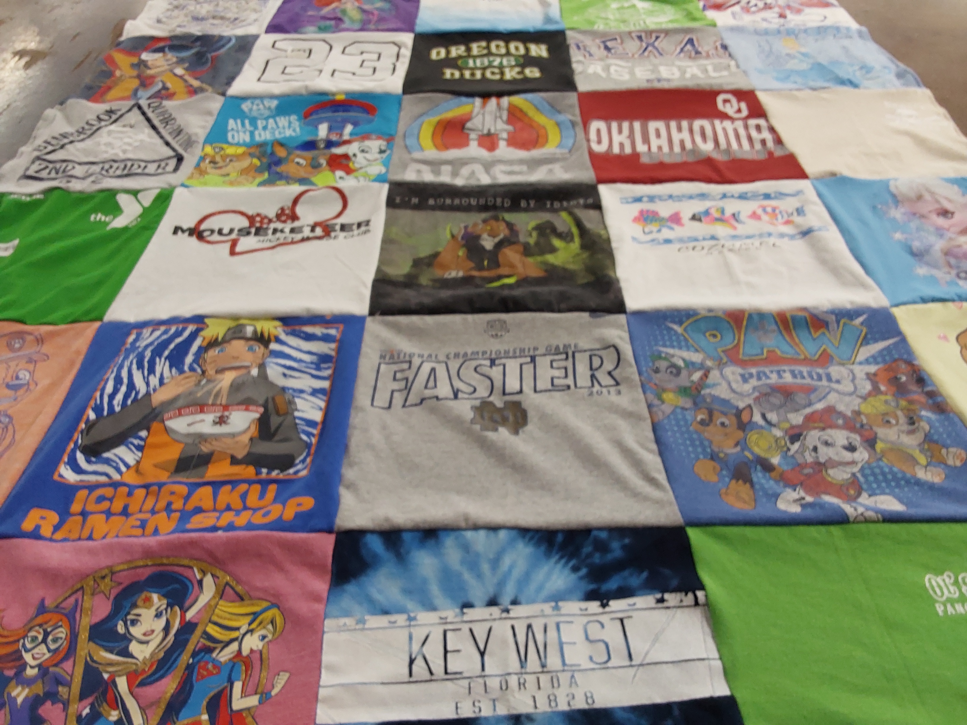 T-shirt quilt from brigham young university by Stephanie from TX