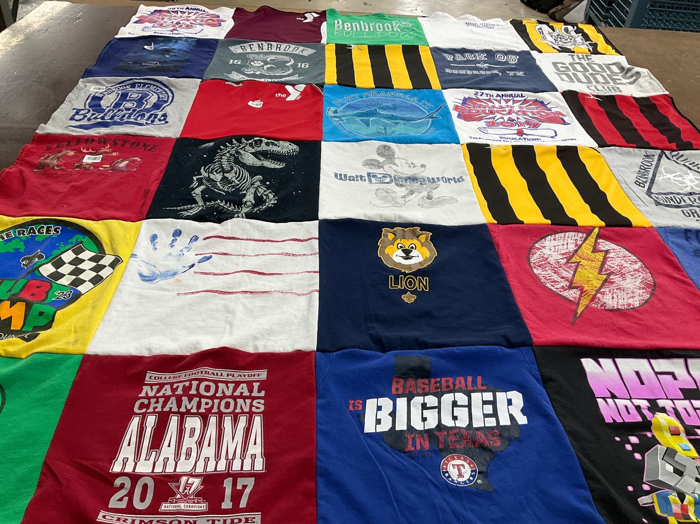 T-shirt quilt from alabama university by Stephanie from TX