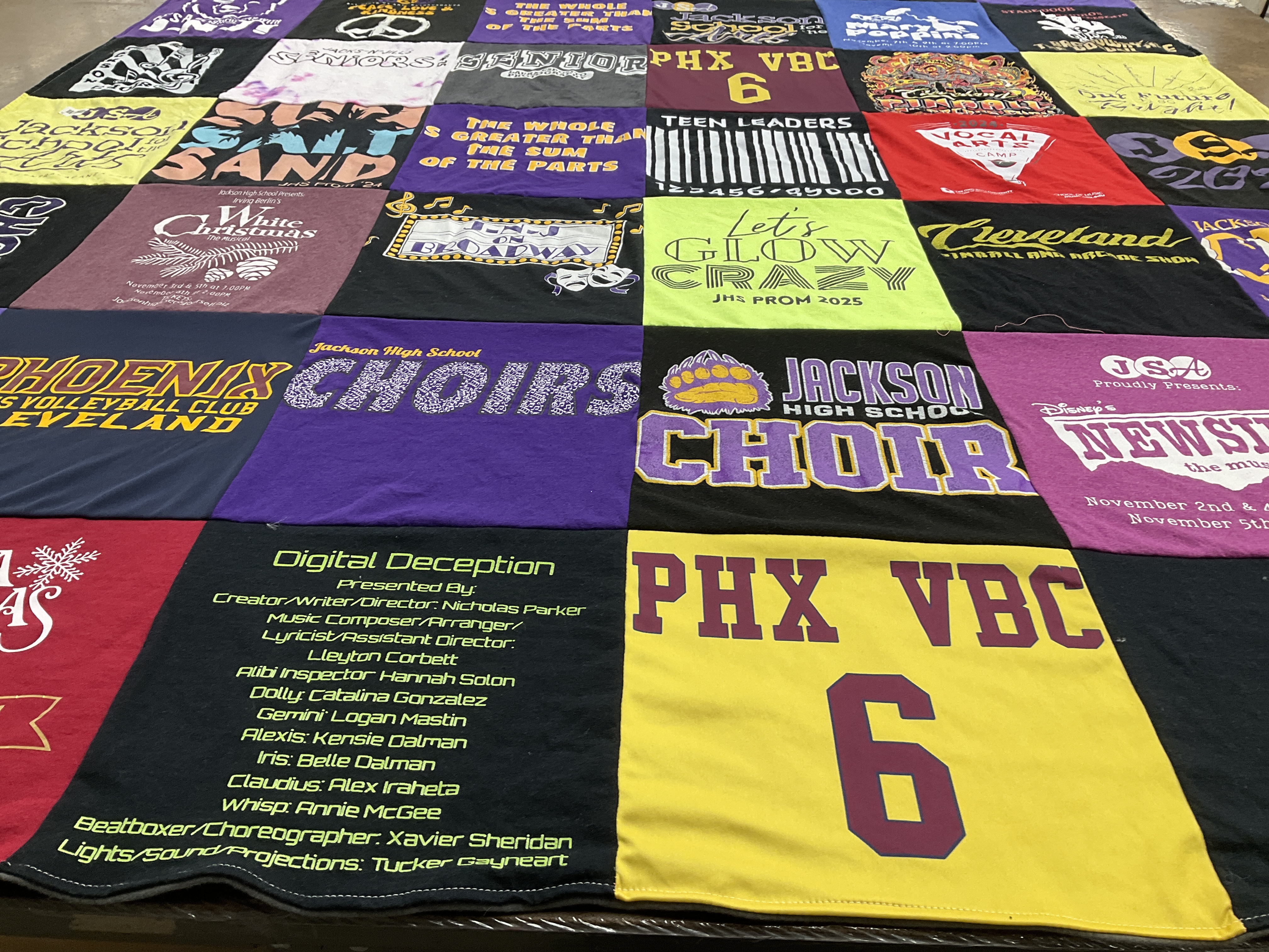 T-shirt quilt featuring phoenix volleyball club by Farrah from OH
