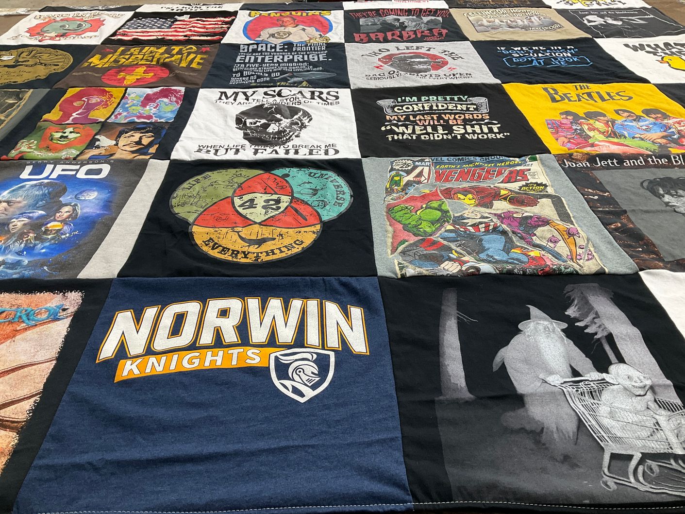 T-shirt quilt from norwin high school by John from NV
