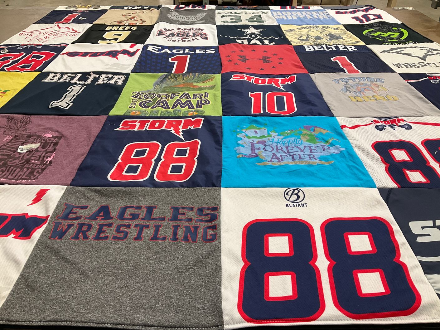 T-shirt quilt featuring storm by Felicia from AL