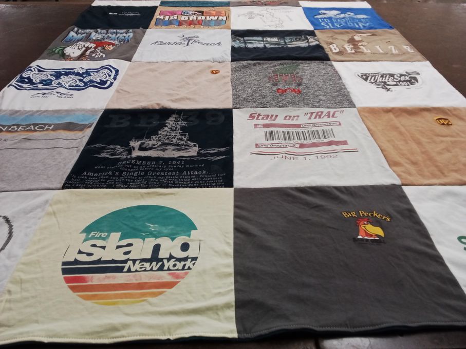 T-shirt quilt featuring white sox by Pamela from NY