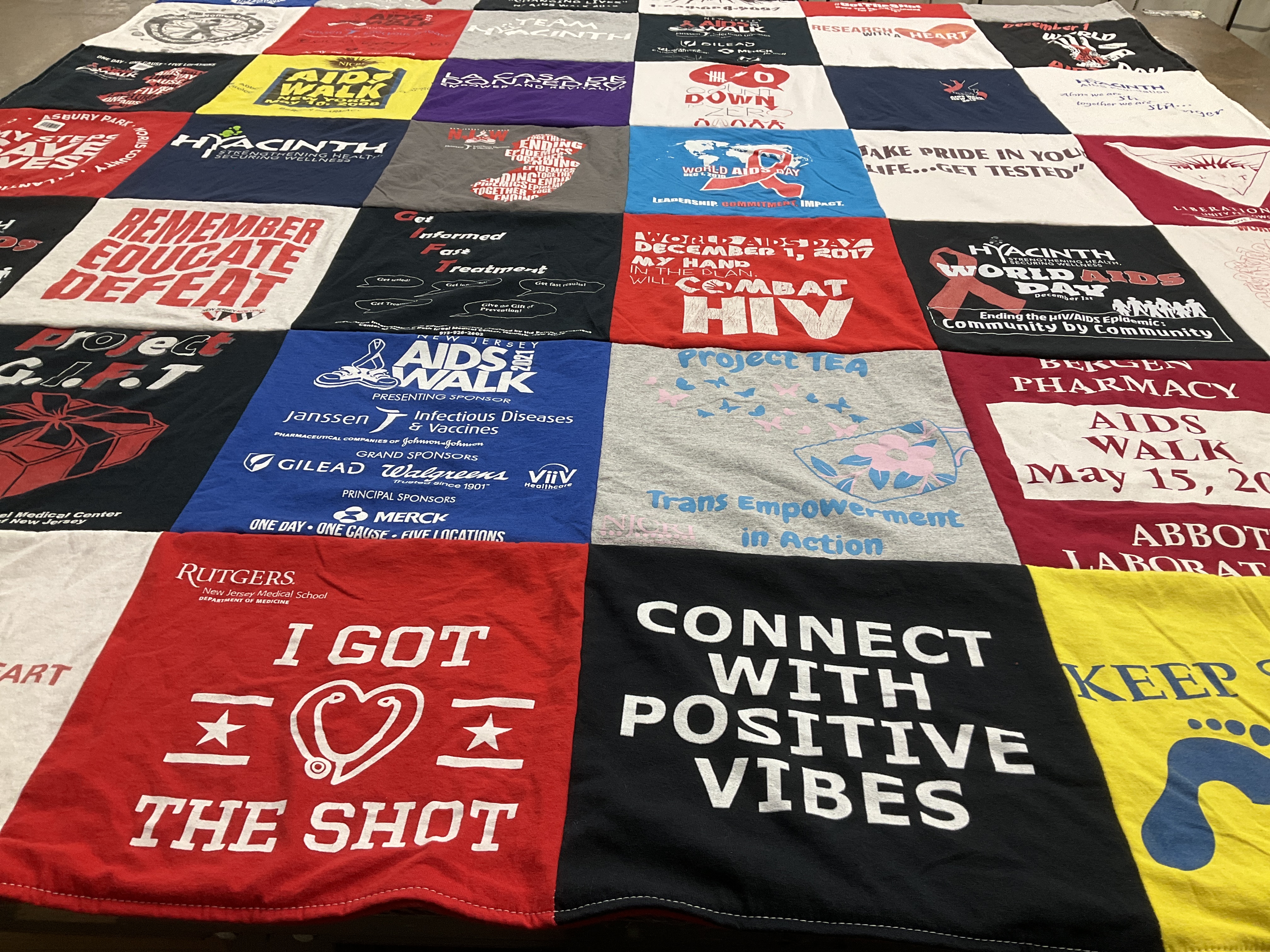 T-shirt quilt from rutgers university by Katherine from NJ