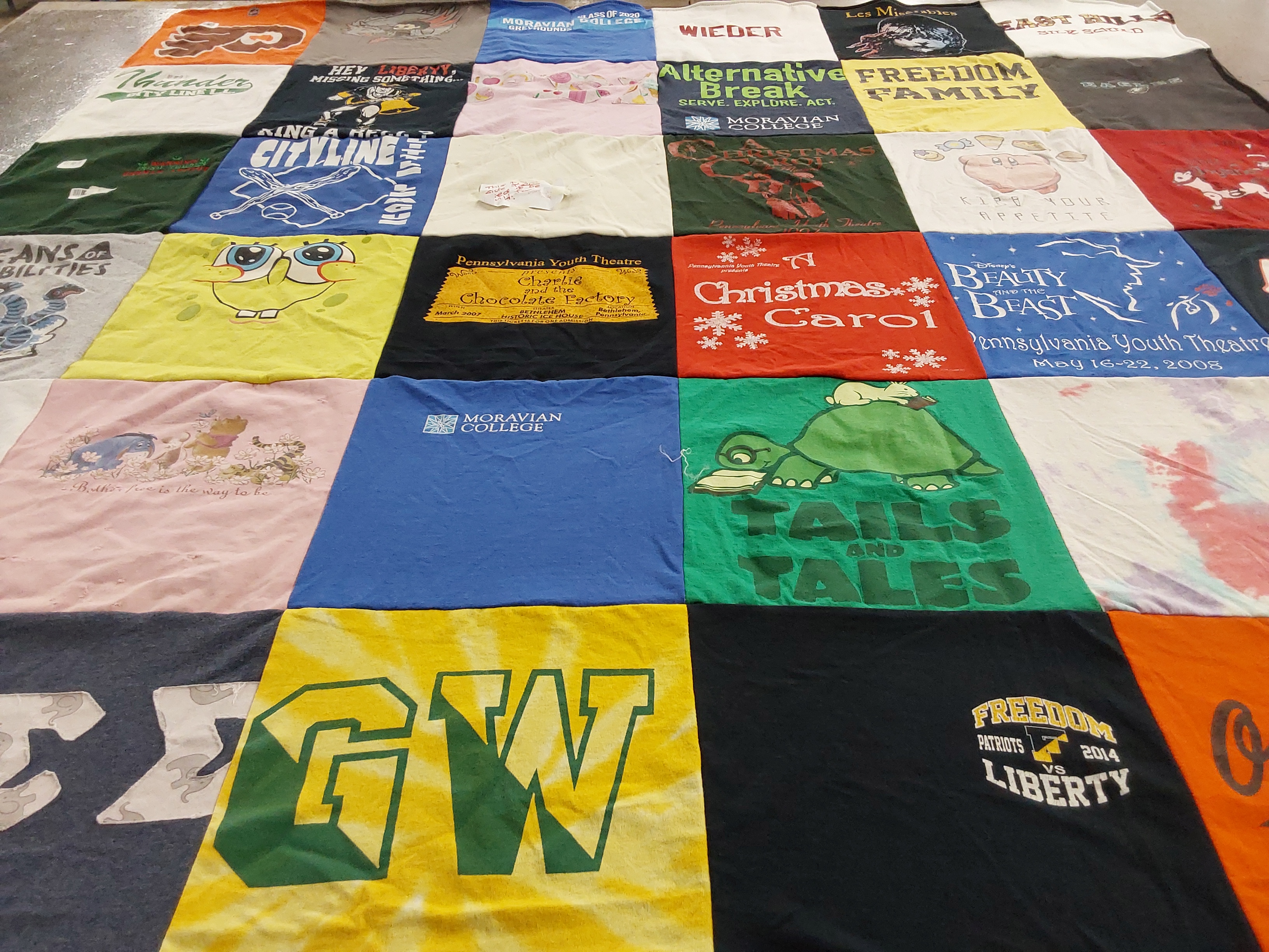 T-shirt quilt featuring freedom patriots, liberty by Lisa from PA