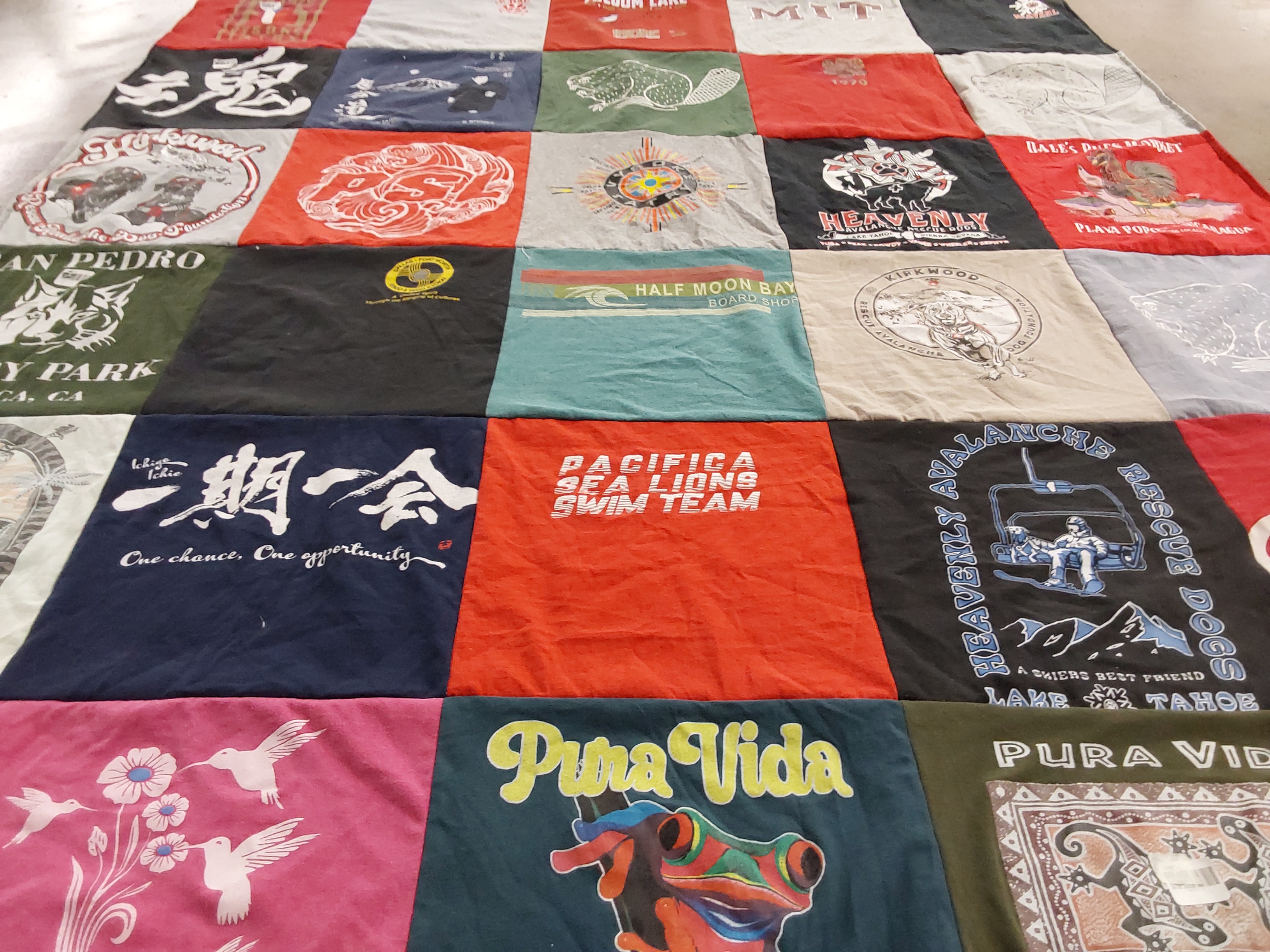 T-shirt quilt from massachusetts institute of technology by Vaclav from CA