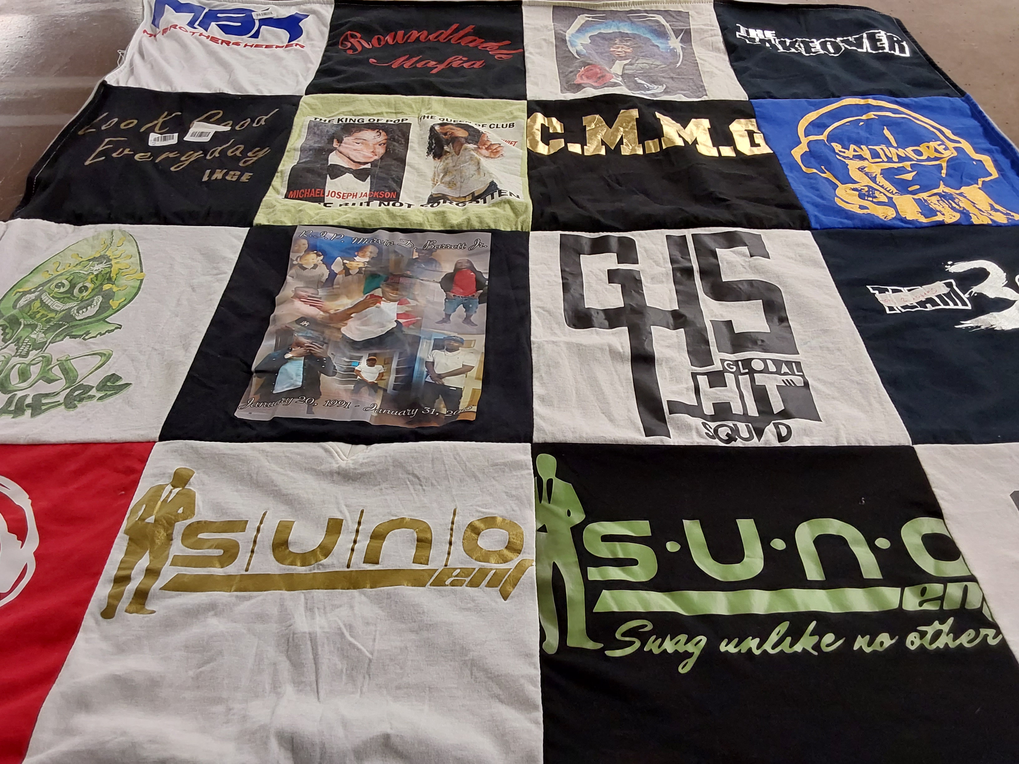 T-shirt quilt with music, fashion themes by shineka from MD