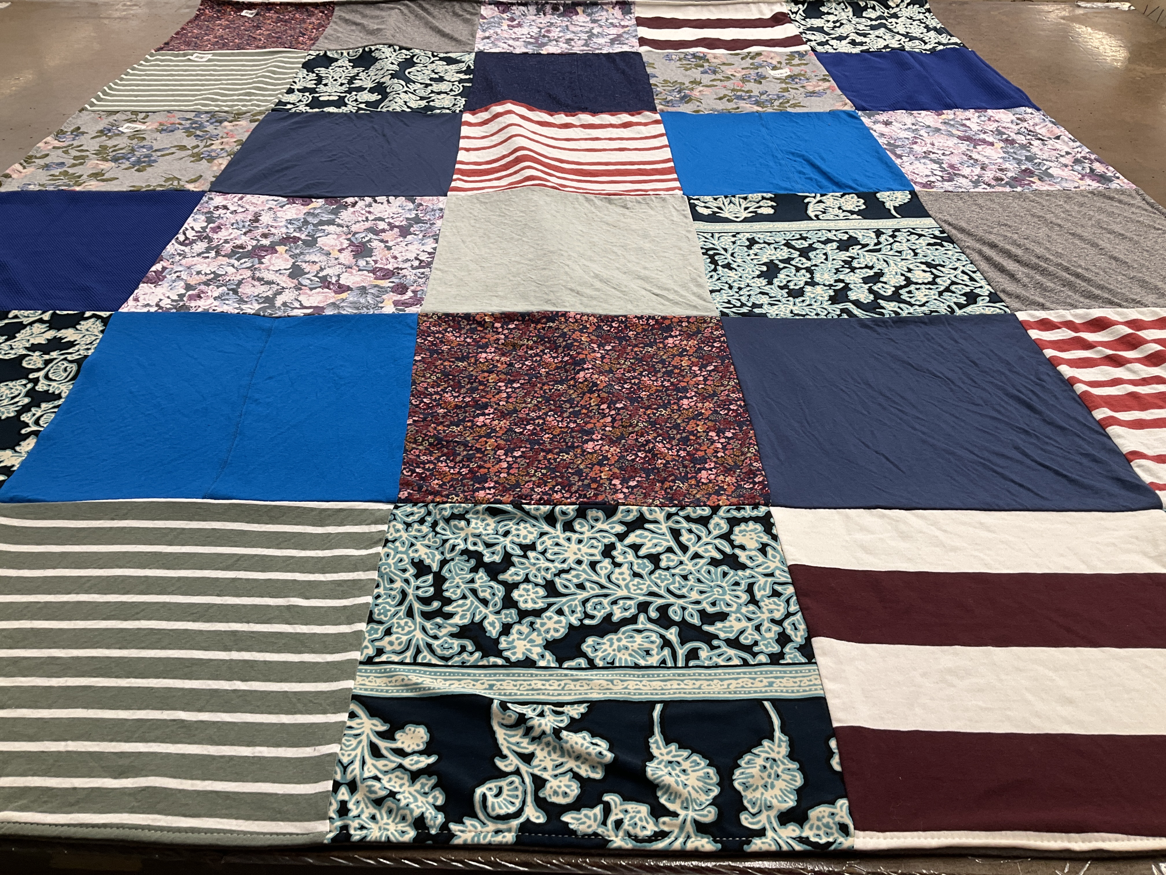 Custom Project Repat t-shirt quilt.