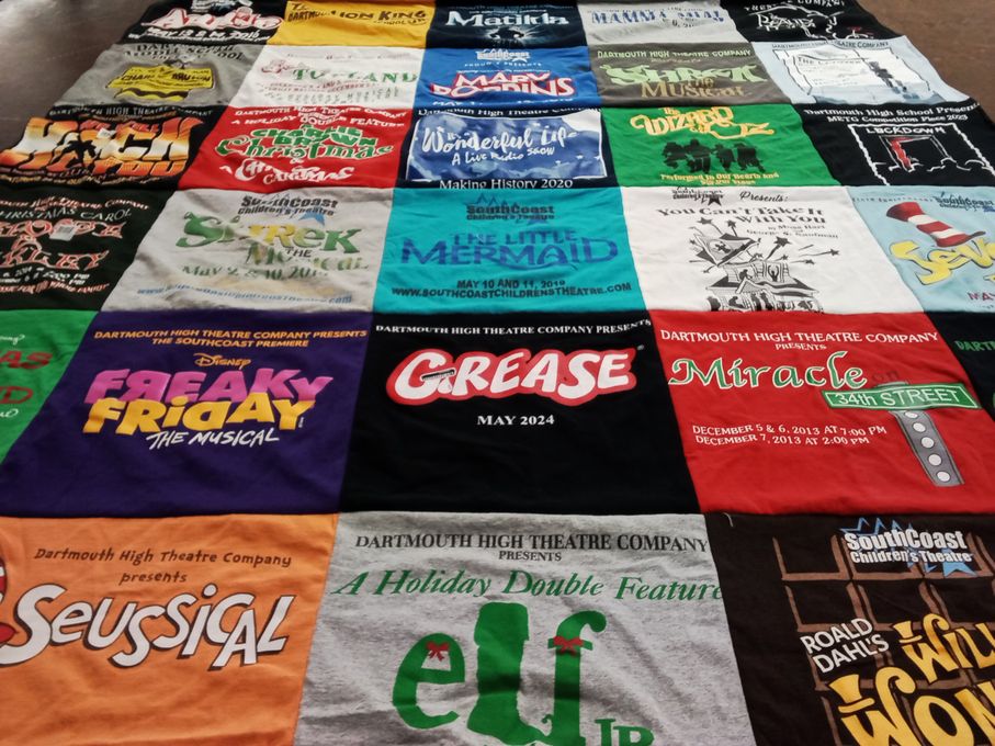 T-shirt quilt from dartmouth high school by Tara from MA