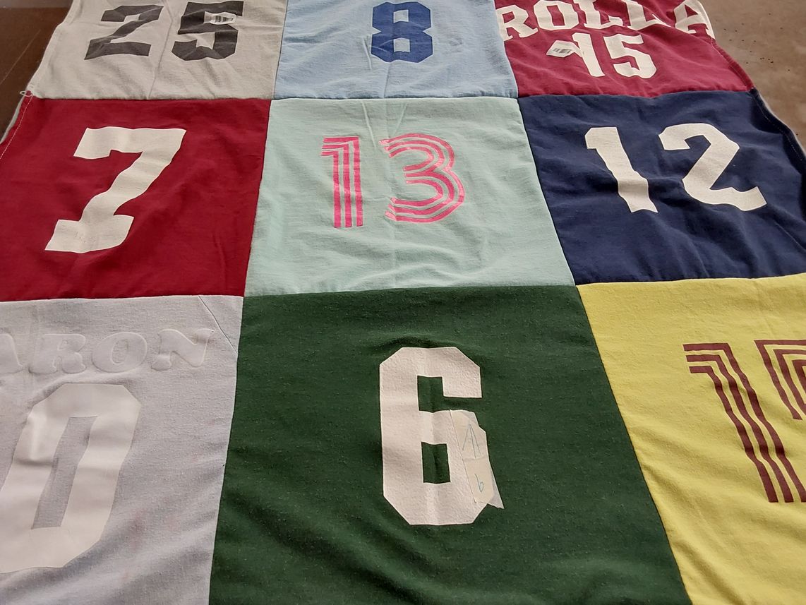 T-shirt quilt by Carol from MO