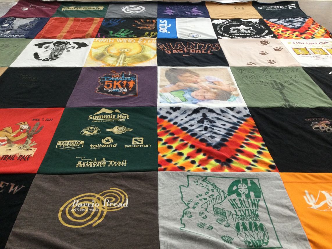 T-shirt quilt featuring giants baseball by Bruce from AZ