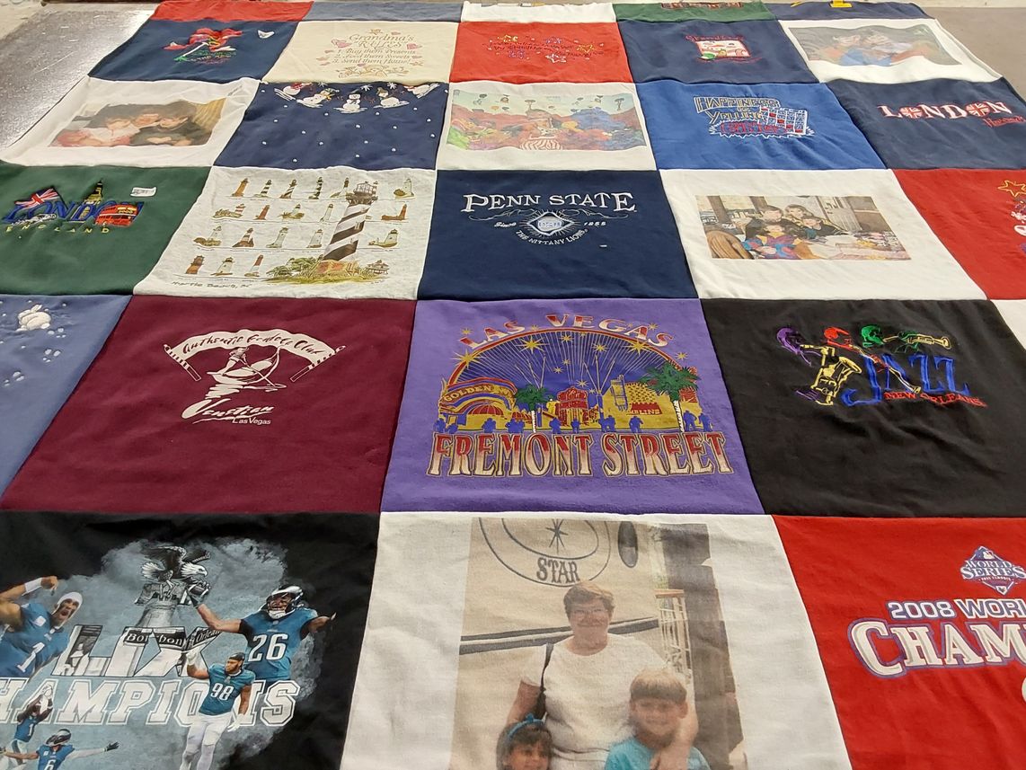 T-shirt quilt from penn state university by Susanne from GA