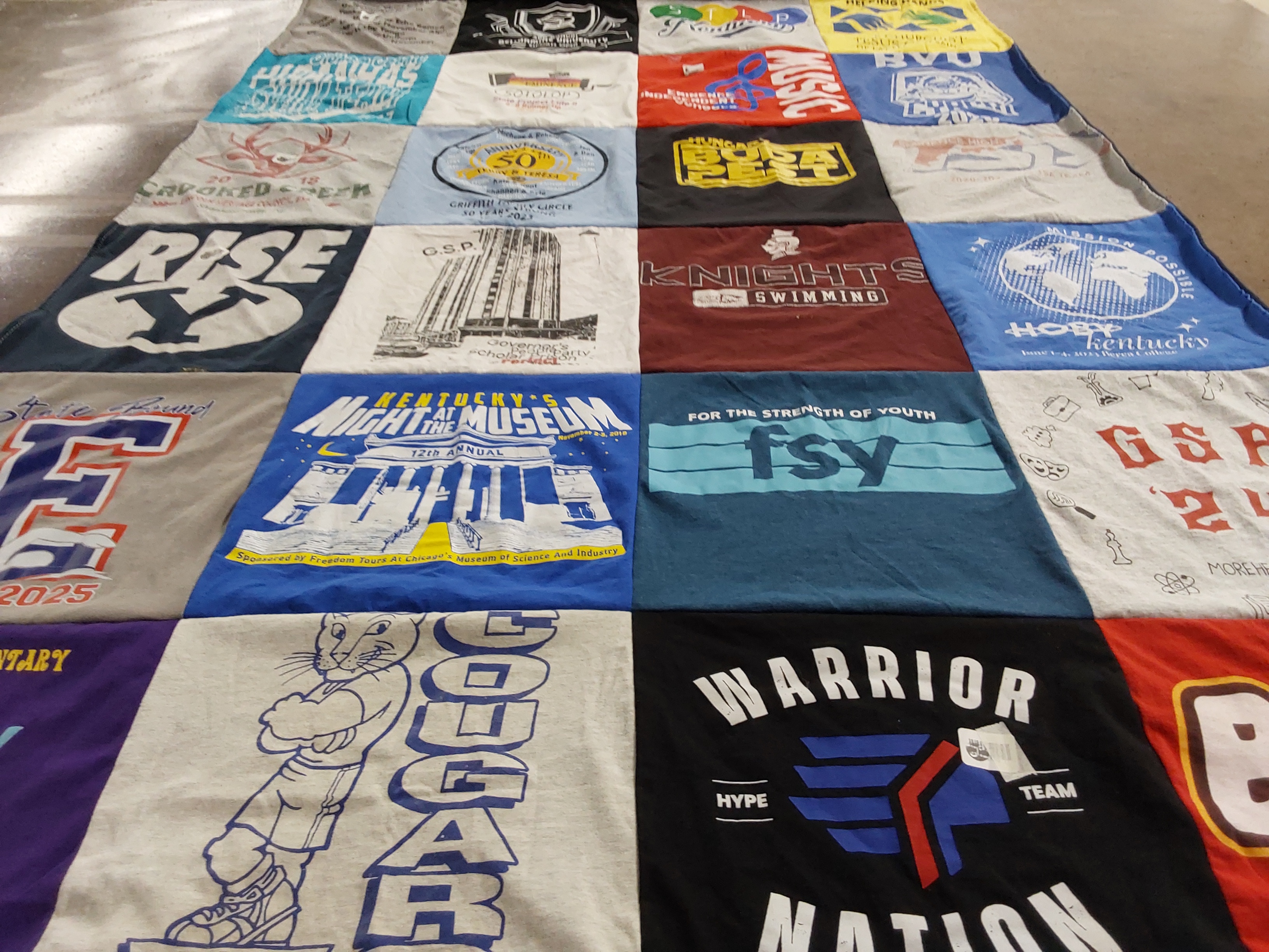 T-shirt quilt from eastern kentucky university by Jen from KY